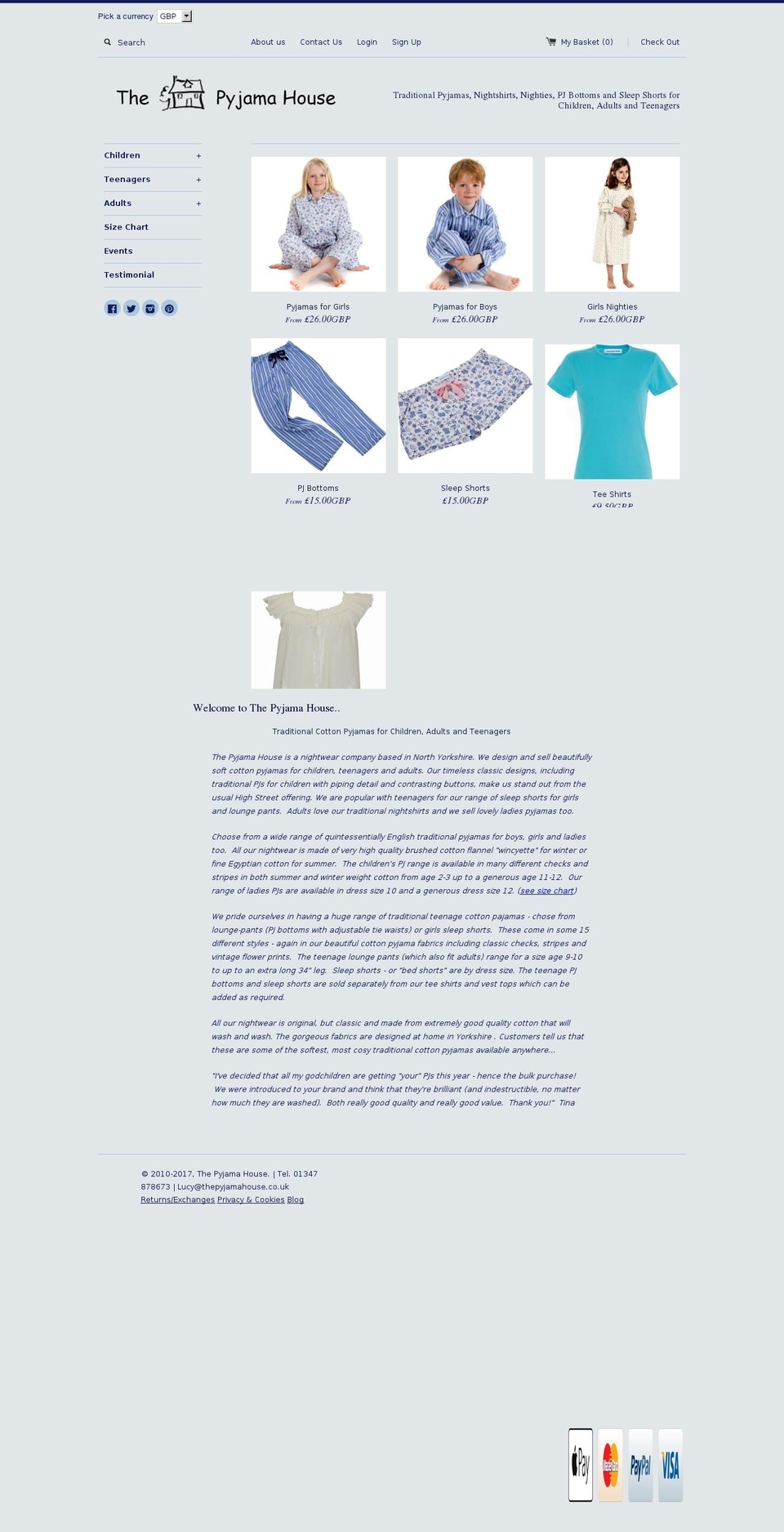 Copy of Simple Shopify theme site example thepyjamahouse.com