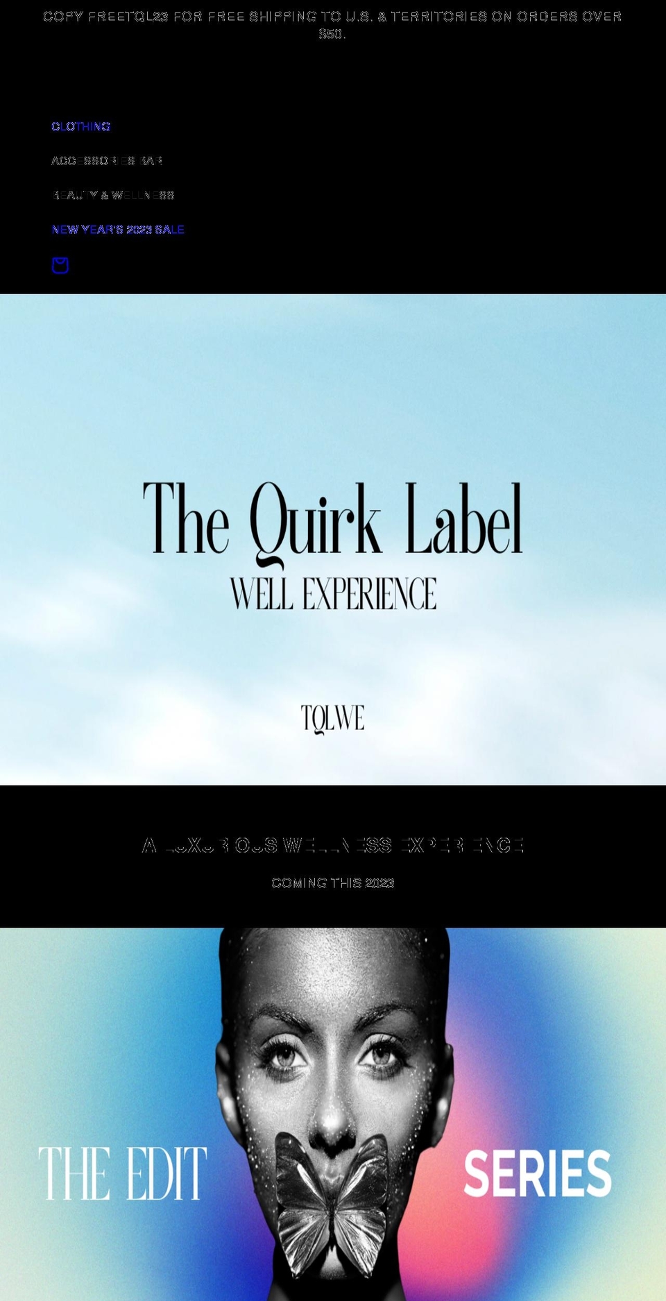 thequirklabel.com shopify website screenshot