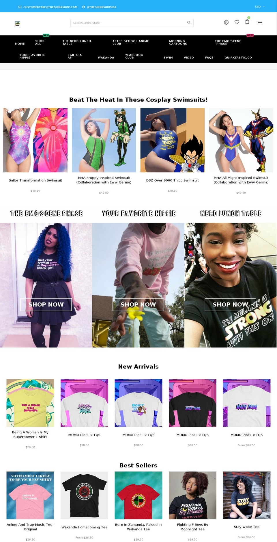 negan2 Shopify theme site example thequirkshop.com