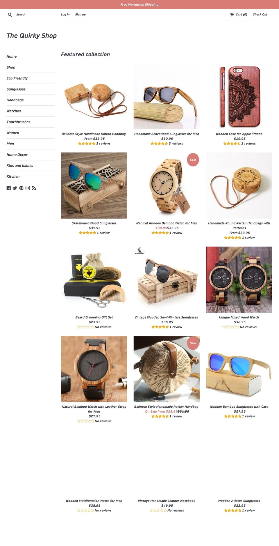 thequirkyshop.com — Shopify storefront screenshot
