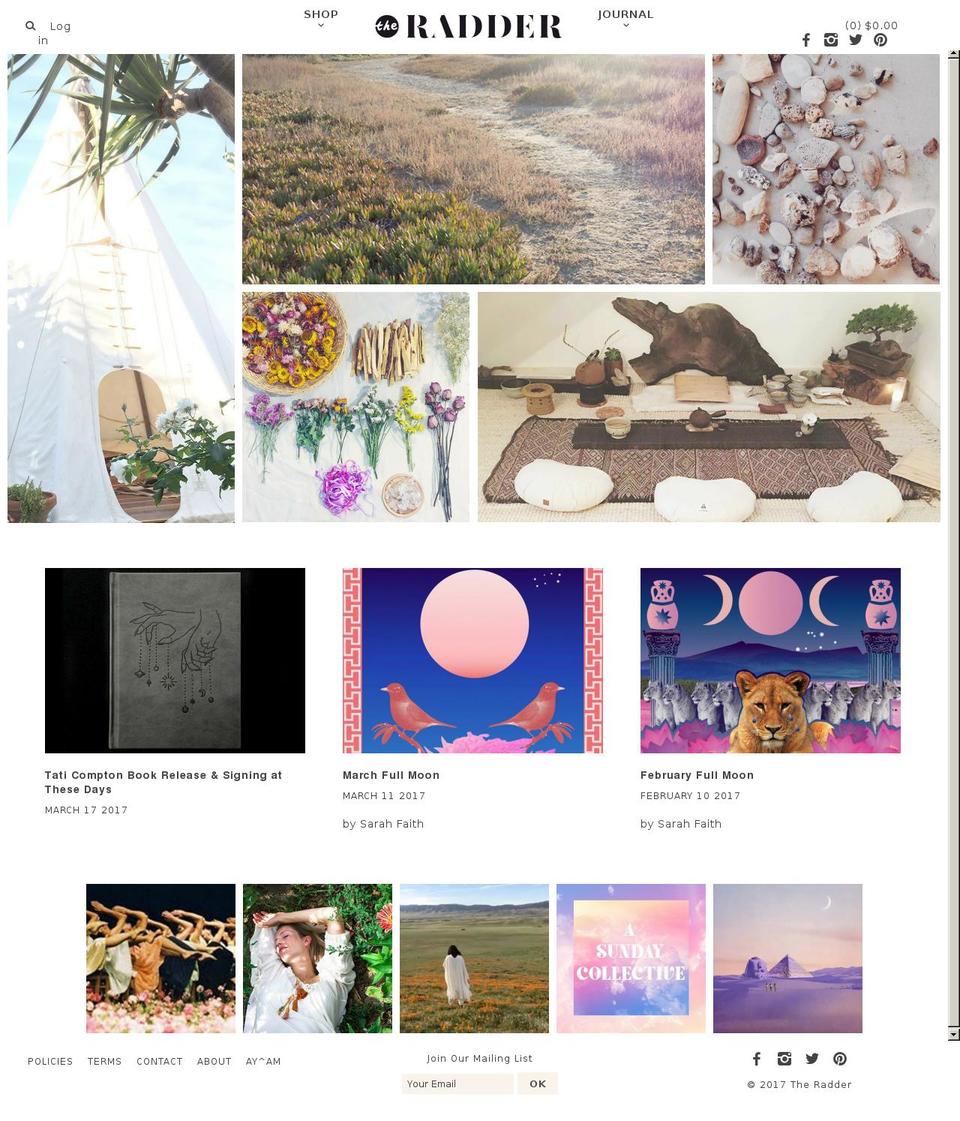 theradder.com shopify website screenshot