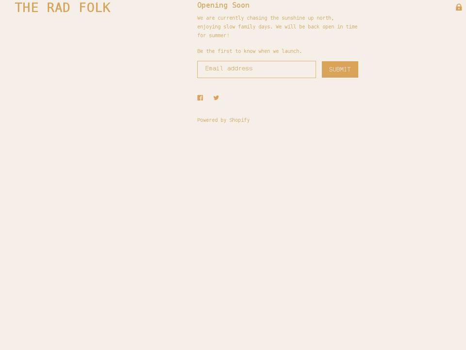 theradfolk.com — Shopify storefront screenshot
