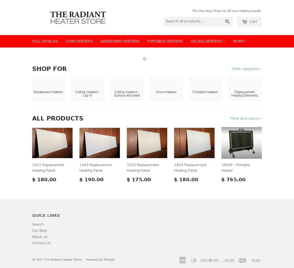 theradiantshop.com shopify website screenshot