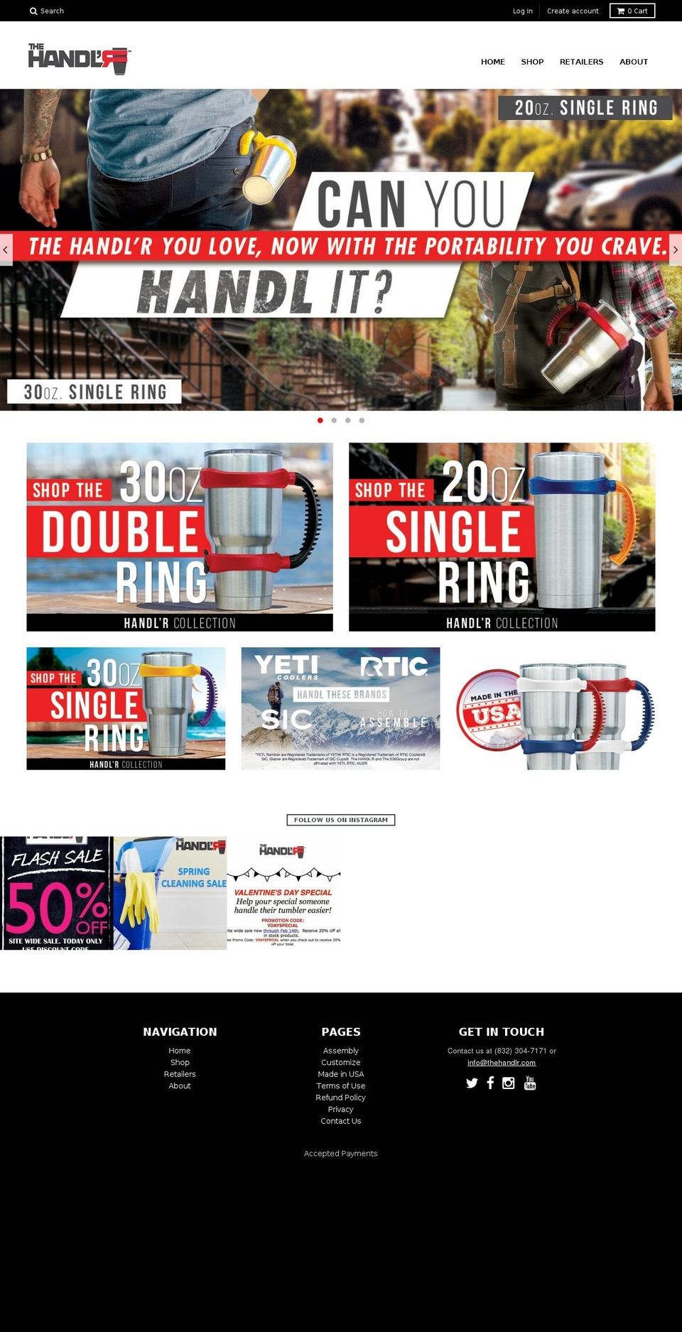 theramblerhandlr.com shopify website screenshot