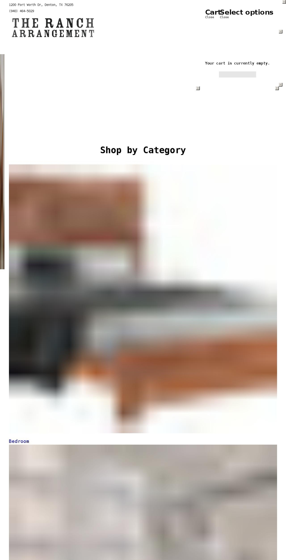 therancharrangement.com shopify website screenshot
