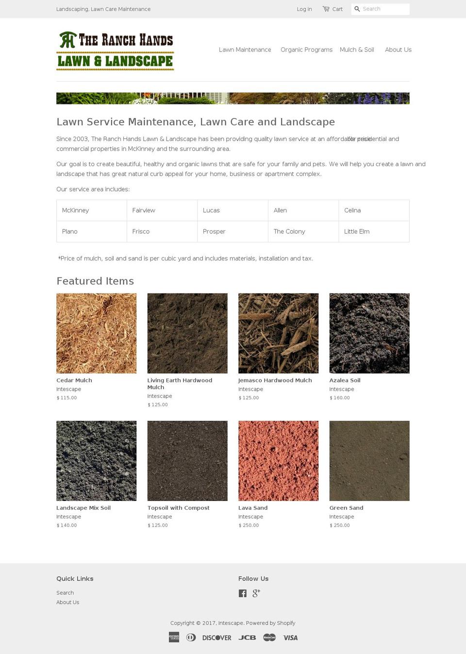 theranchhands.net shopify website screenshot