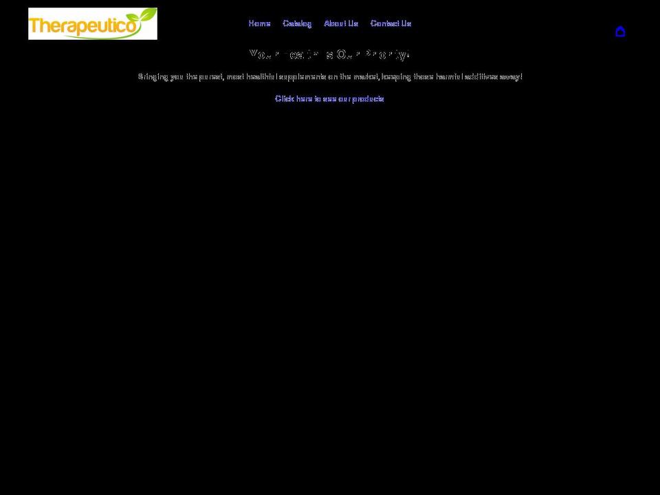 therapeutico.co.uk shopify website screenshot