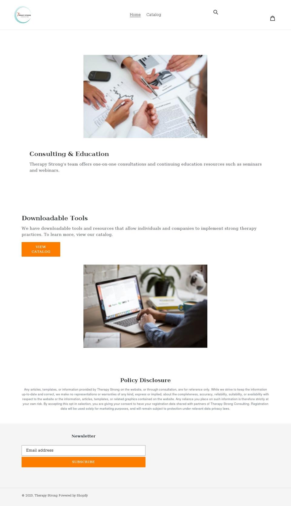 therapy-strong.myshopify.com shopify website screenshot