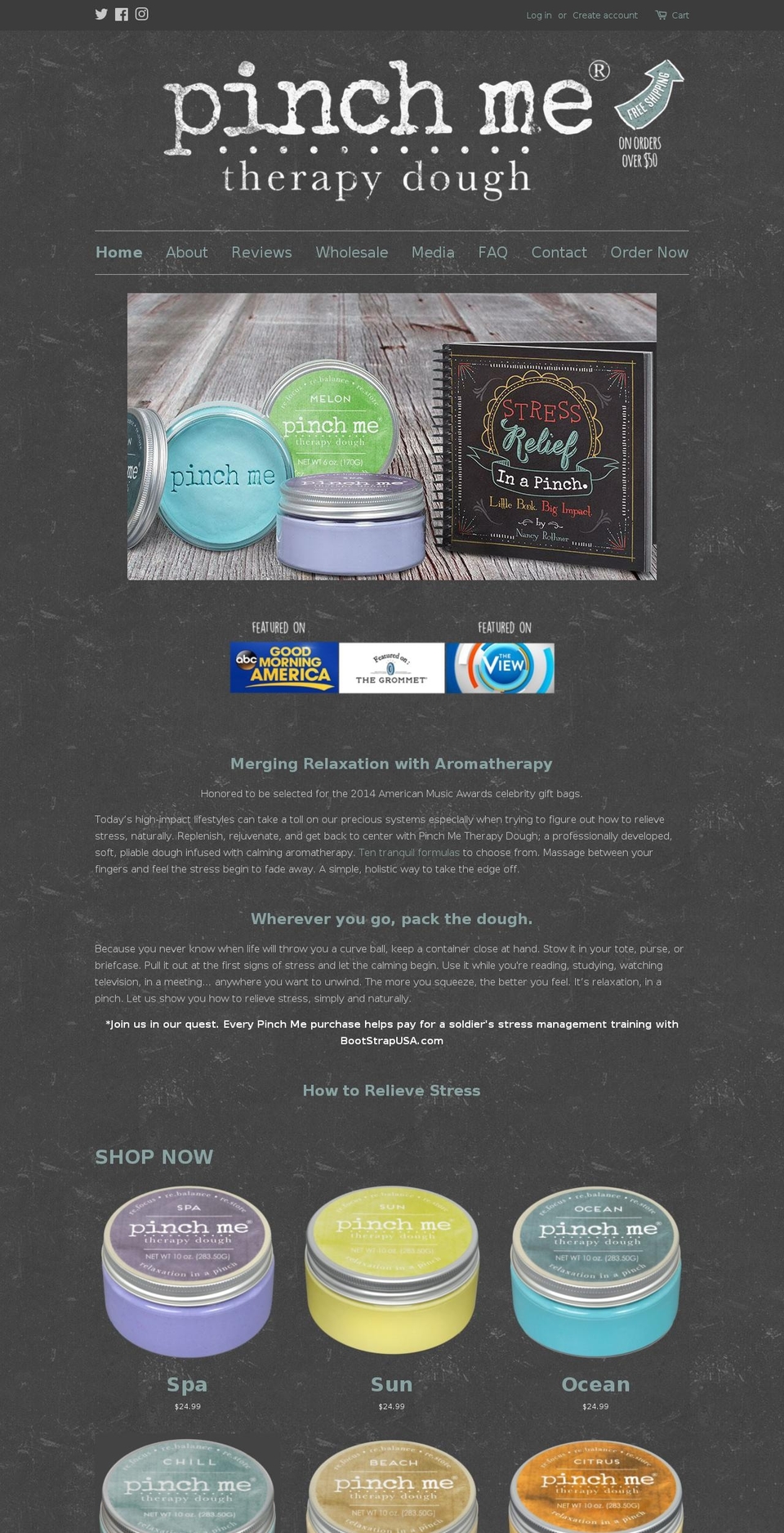 therapydough.com — Shopify storefront screenshot