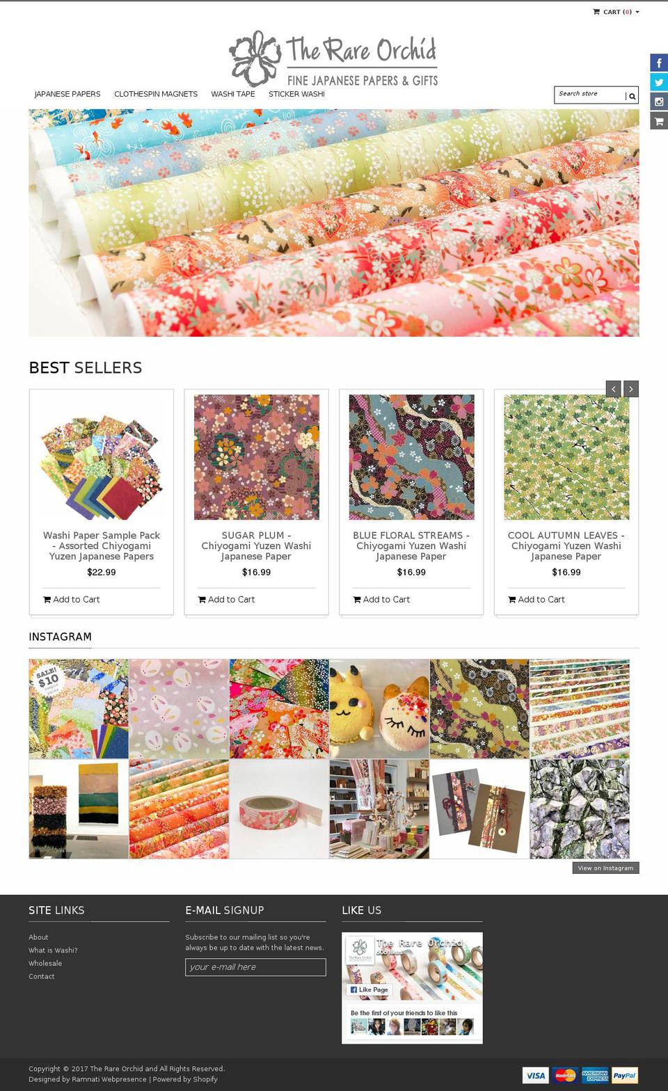 therareorchid.com shopify website screenshot