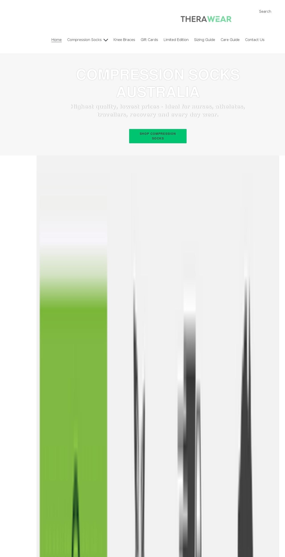 therawear.com.au shopify website screenshot