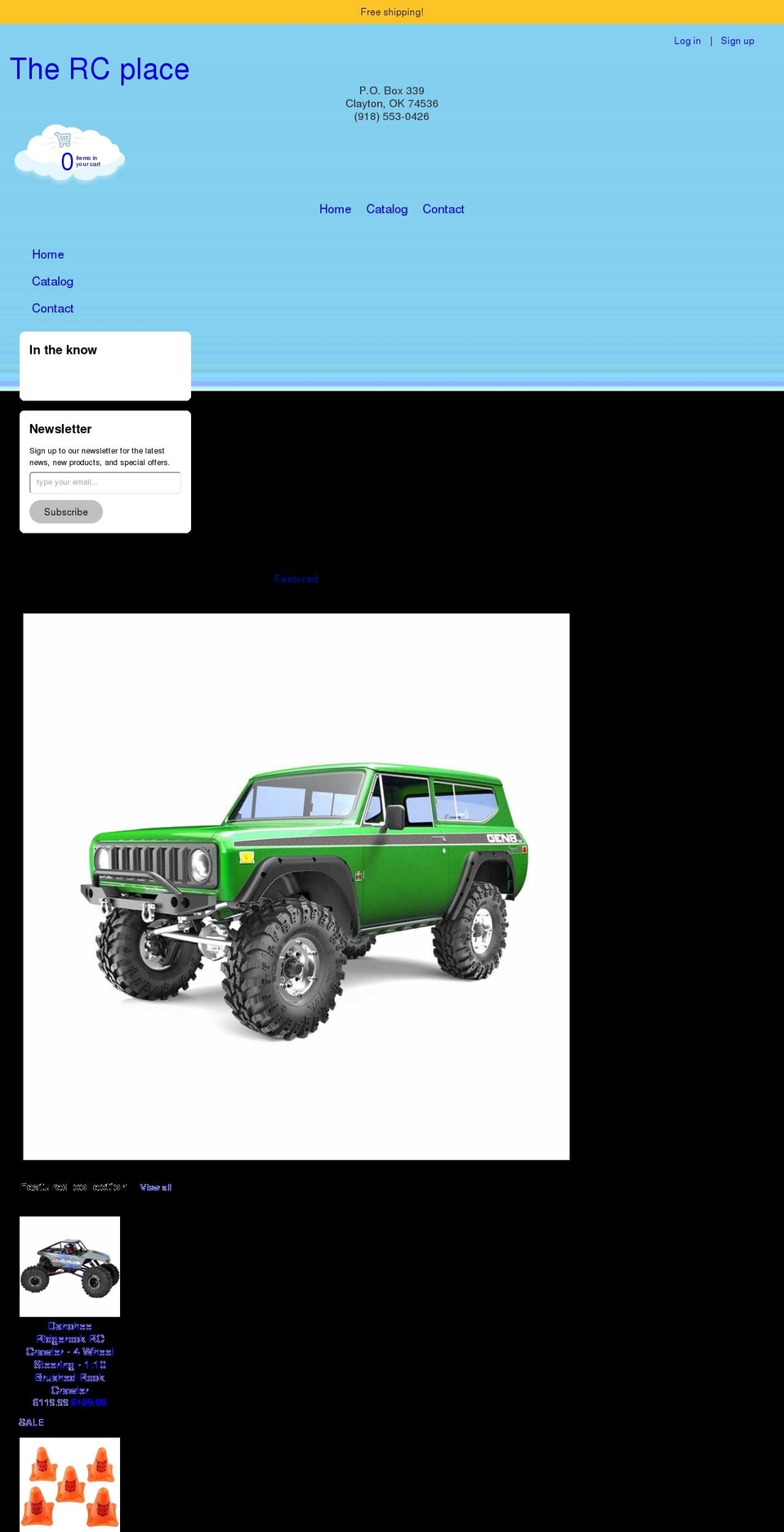 thercplace.com shopify website screenshot