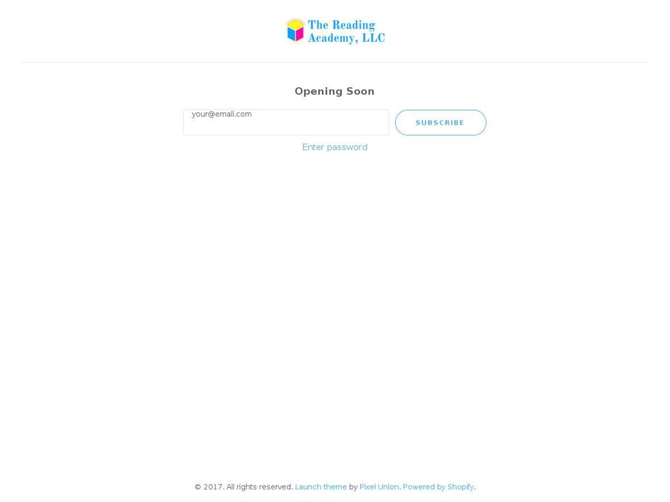 thereadingacademy.com shopify website screenshot