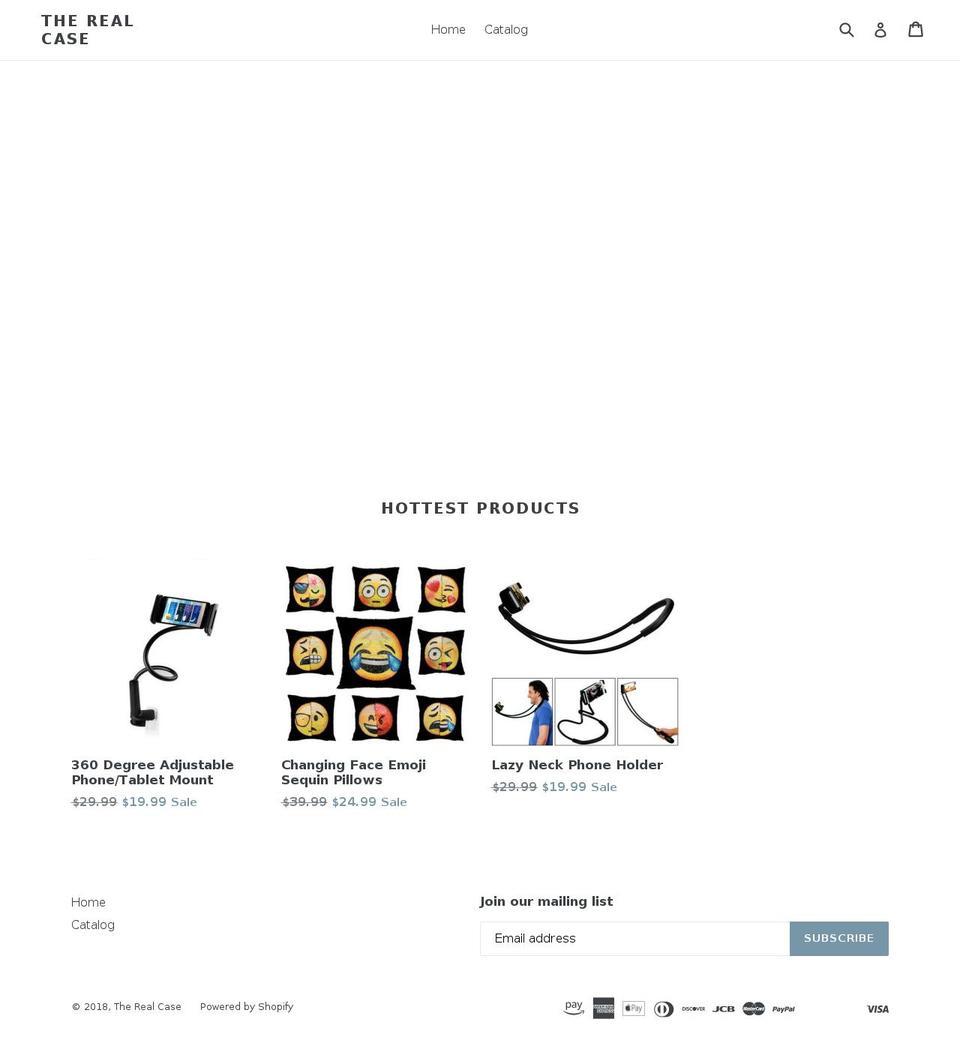 therealcase.com — Shopify storefront screenshot