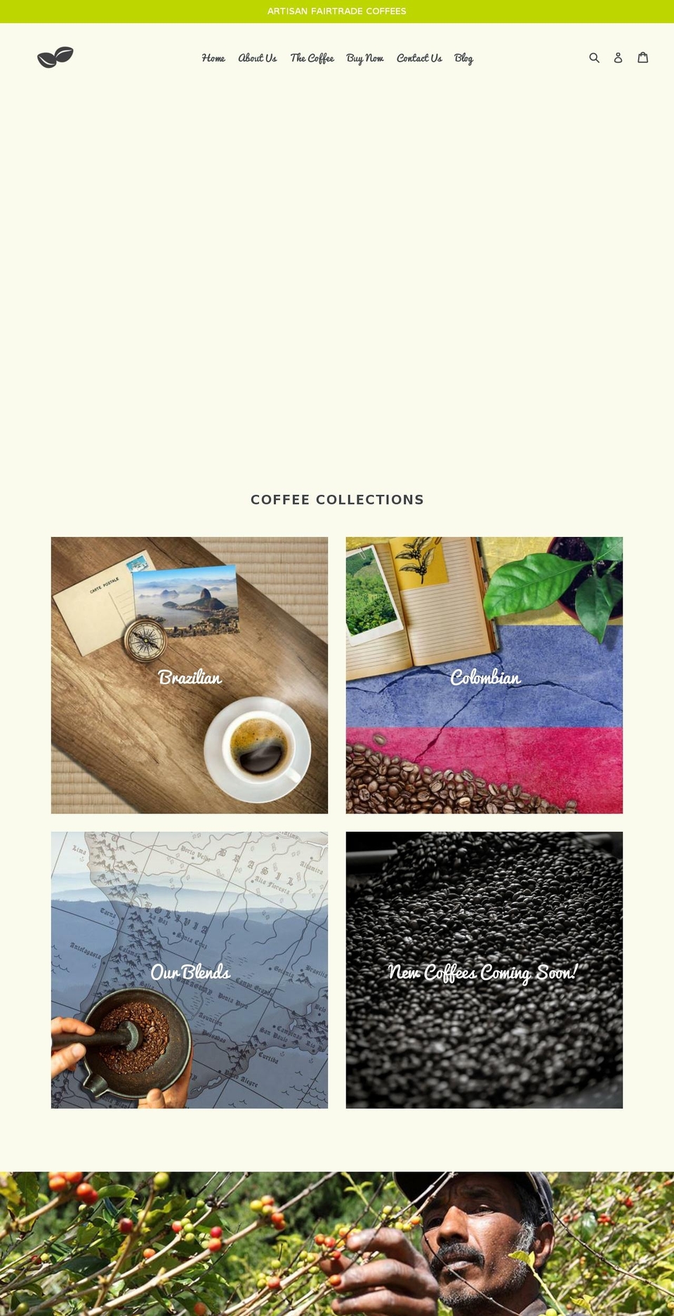 therealcoffeebeancompany.com — Shopify storefront screenshot