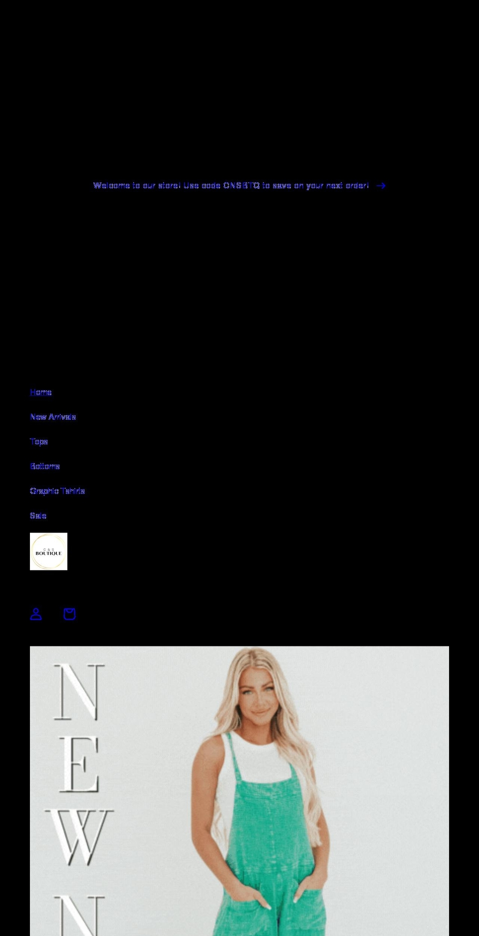therealcsboutique.com shopify website screenshot
