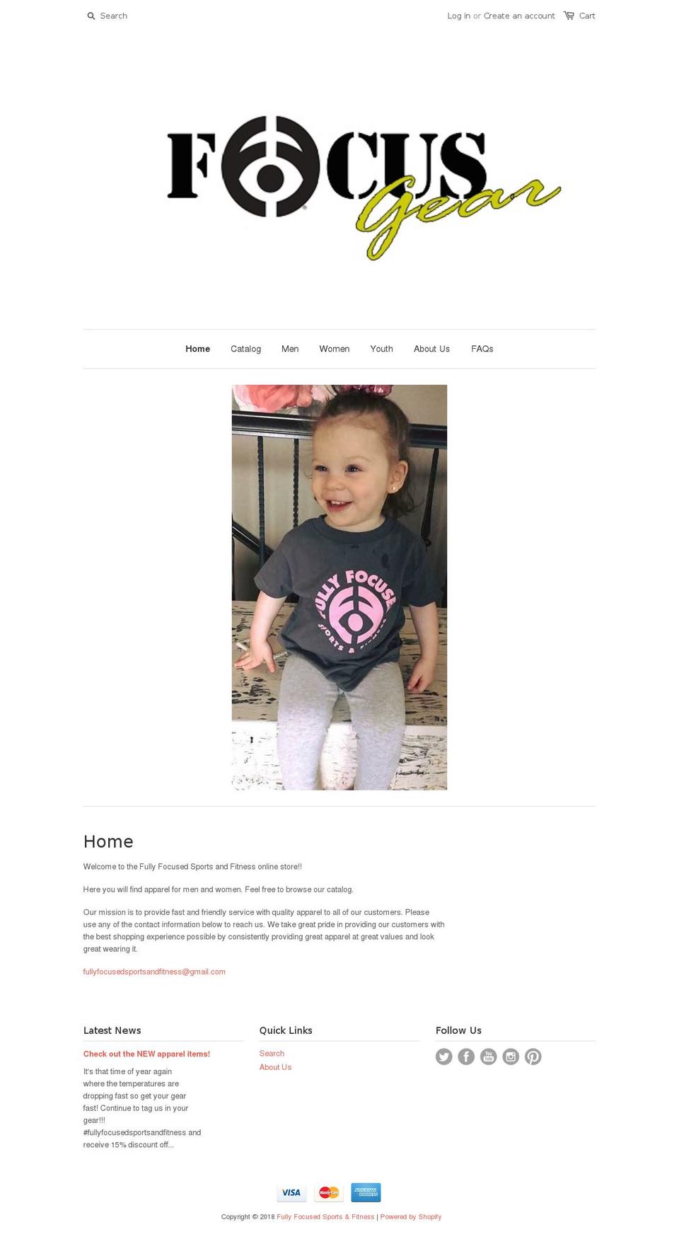therealfocusgear.com — Shopify storefront screenshot