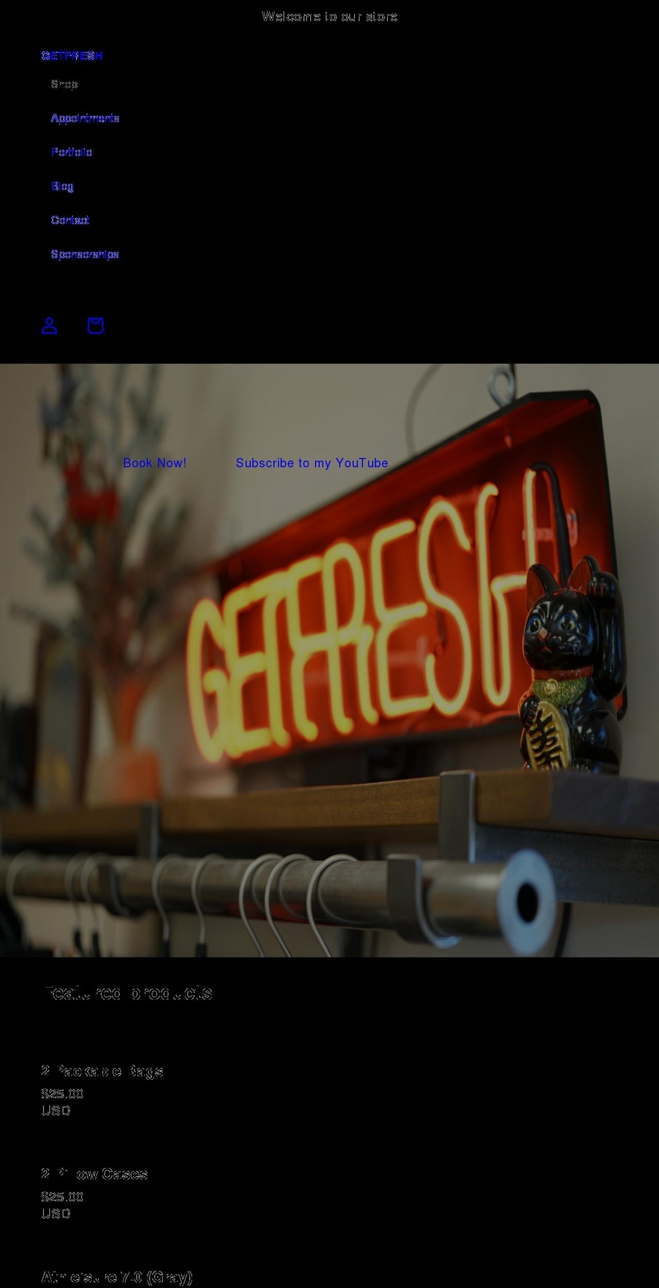 therealgetfresh.com shopify website screenshot