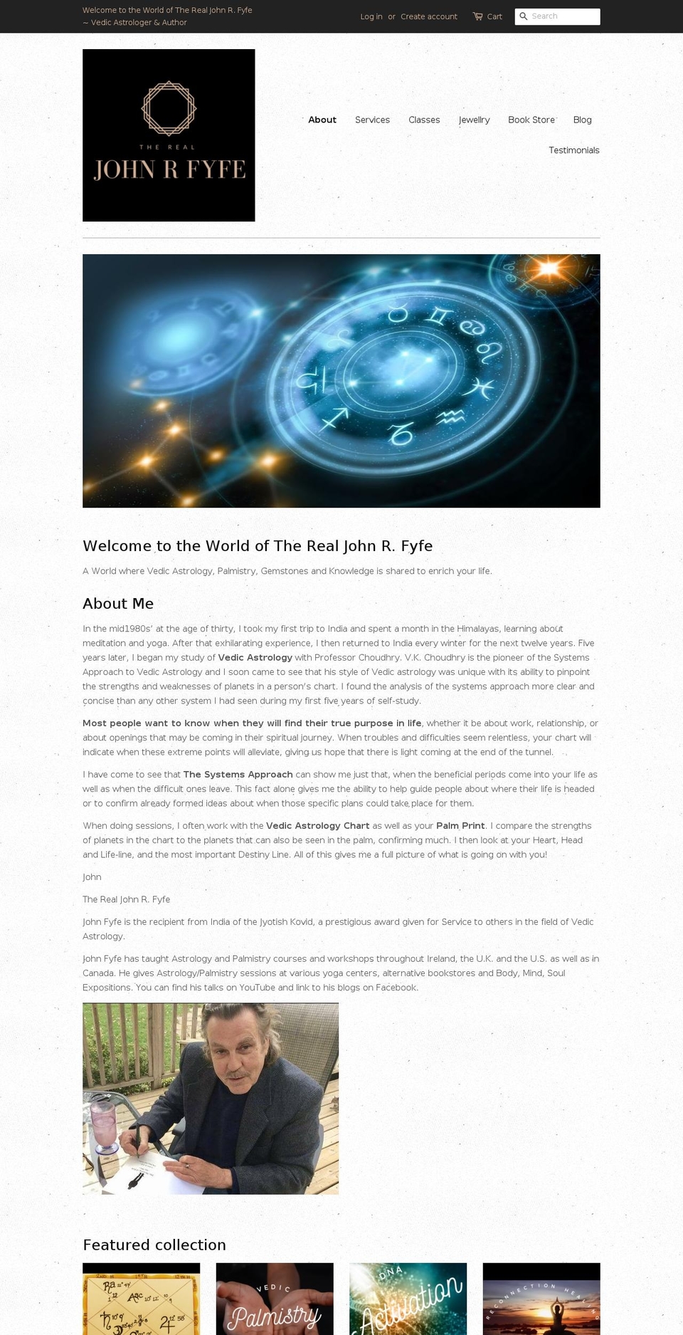 therealjohnrfyfe.com — Shopify storefront screenshot