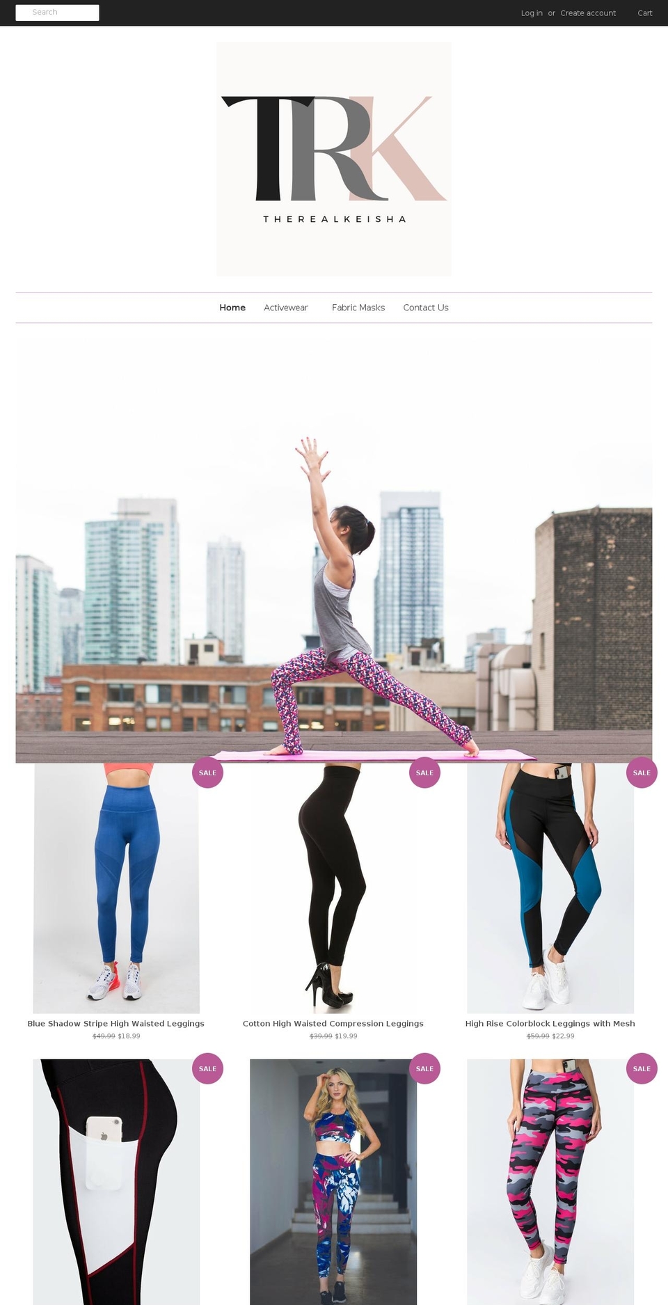 therealkeisha.com shopify website screenshot