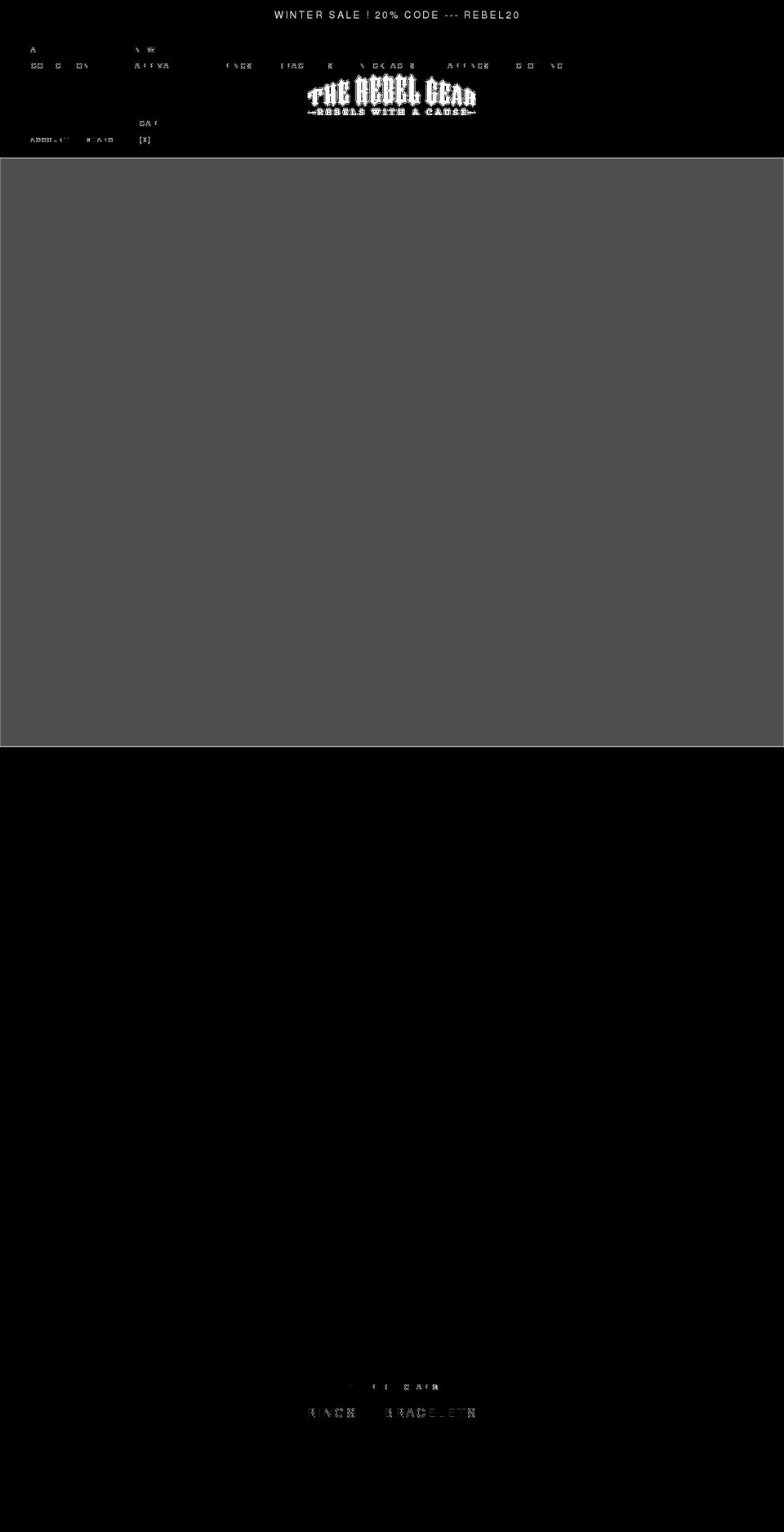 therebelgear.com shopify website screenshot