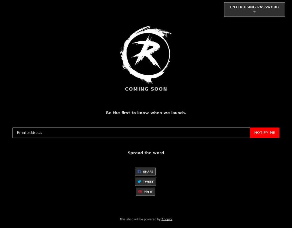 therebelring.com — Shopify storefront screenshot