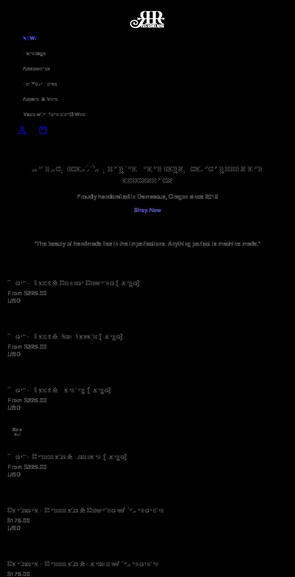 therebelrose19.com shopify website screenshot