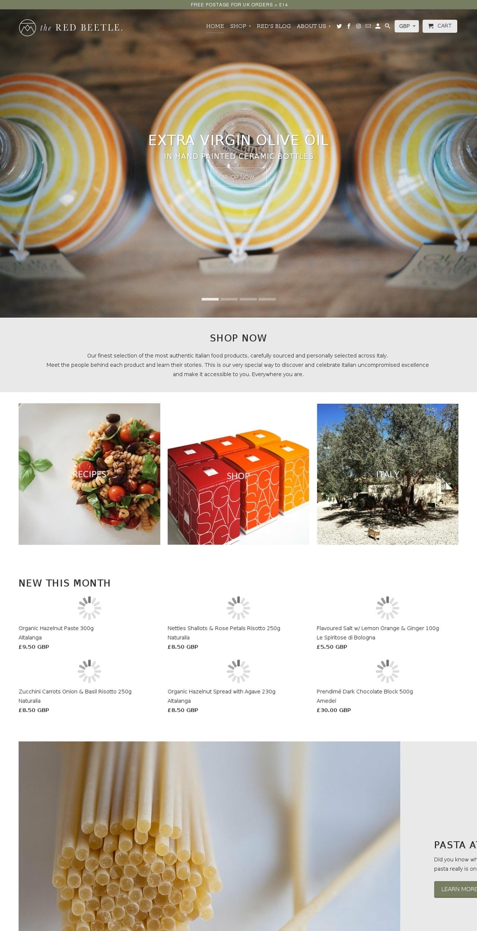 Copy of Feast Italy — v. | AppHQ Shopify theme site example theredbeetle.com