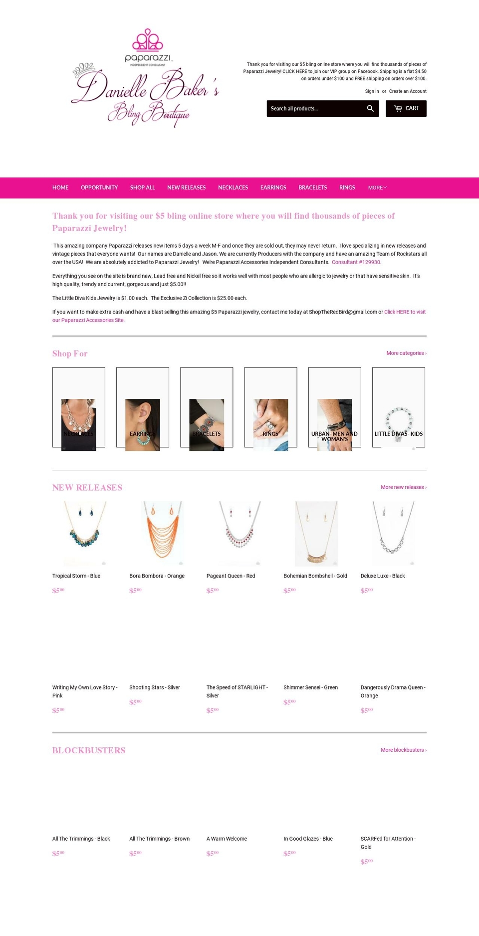 theredbirdboutique.com shopify website screenshot