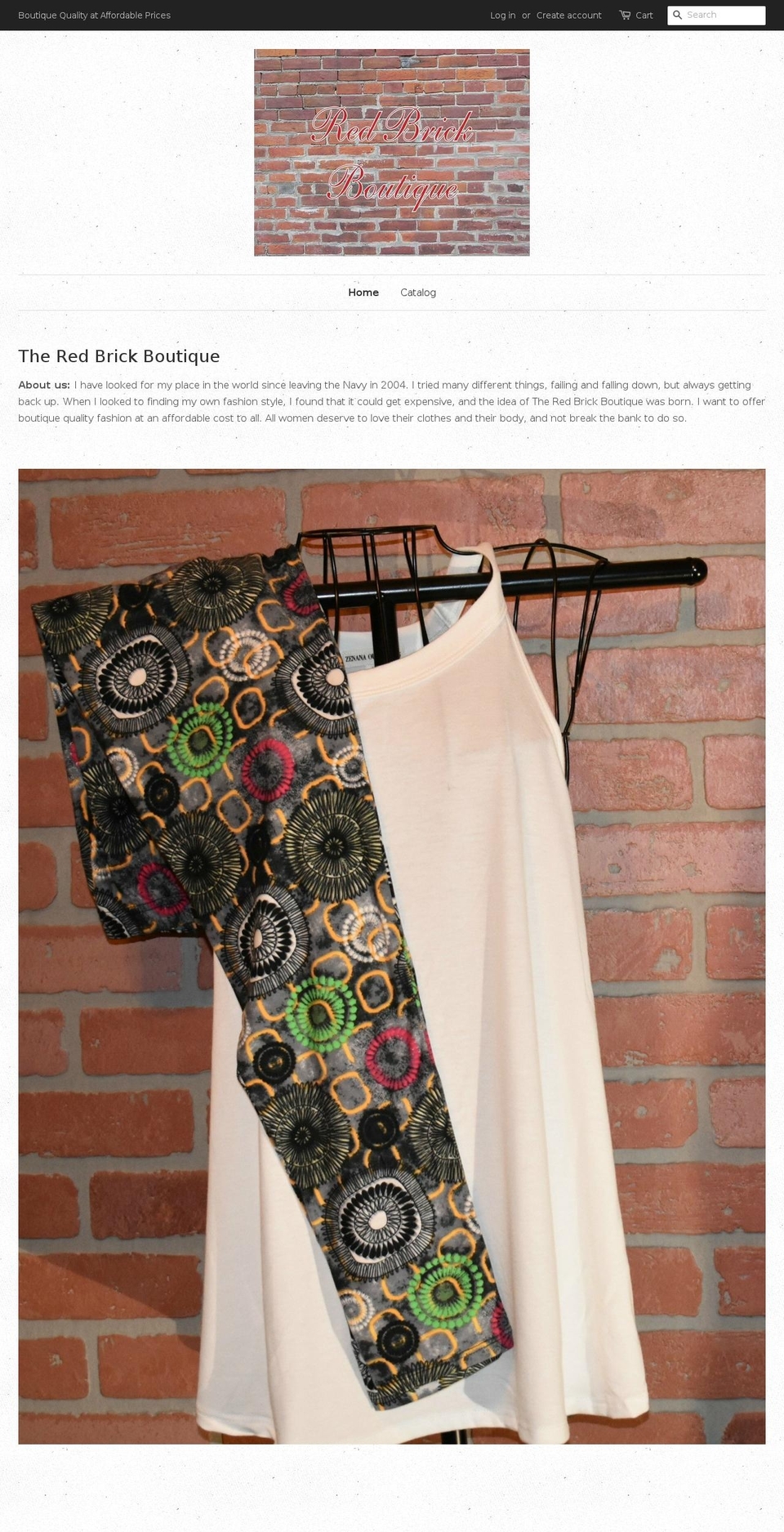 theredbrickboutique.com — Shopify storefront screenshot