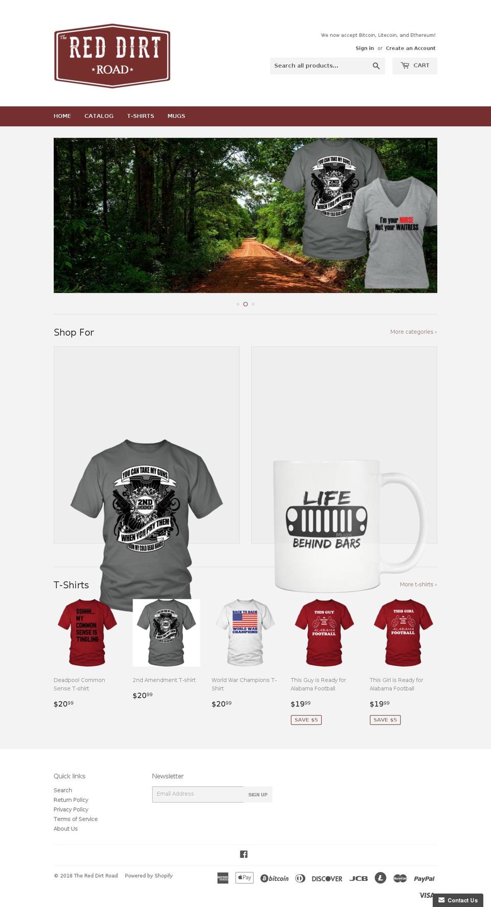 thereddirtroad.com — Shopify storefront screenshot