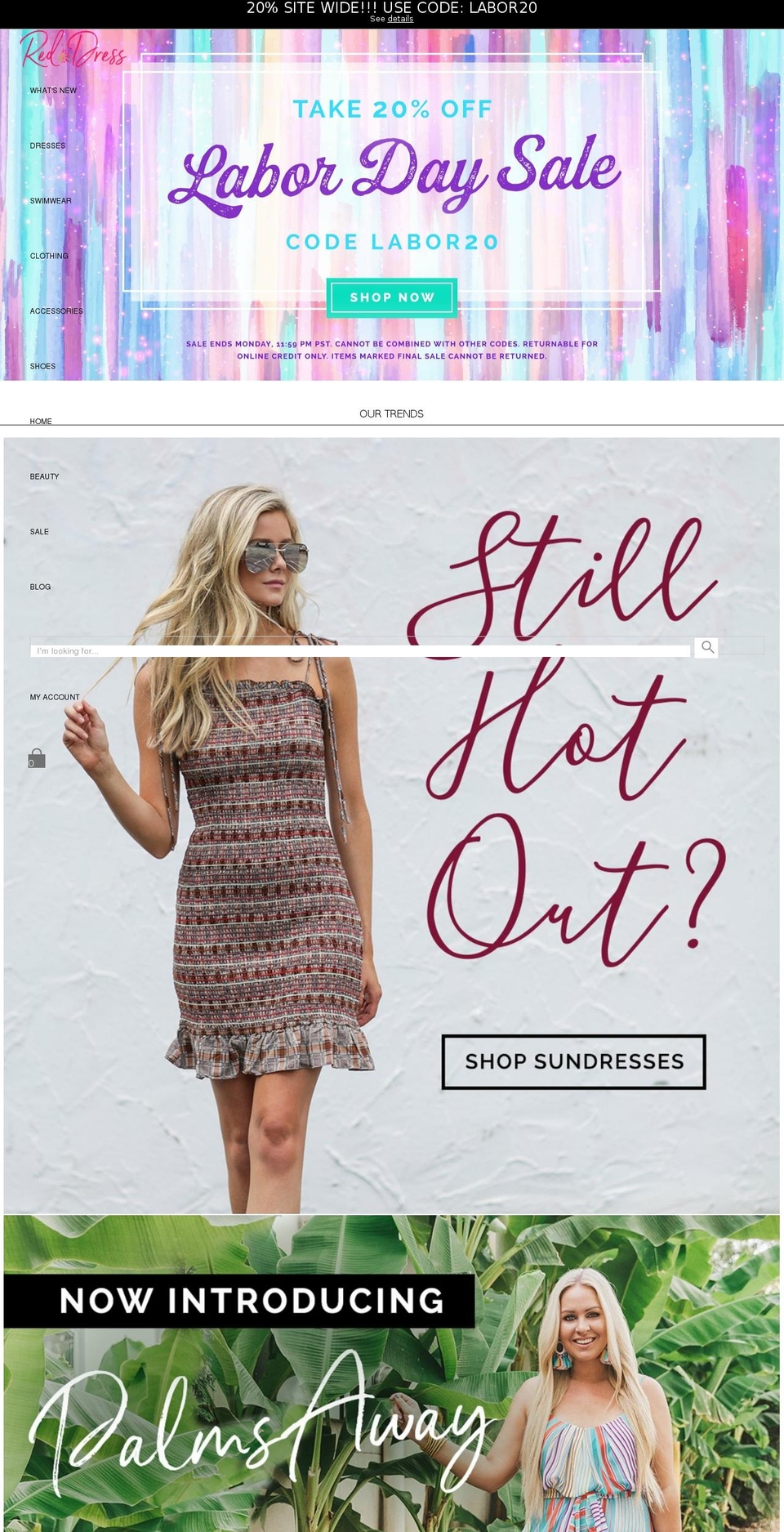 Red Dress Boutique Live Shopify theme site example thereddressbotique.com