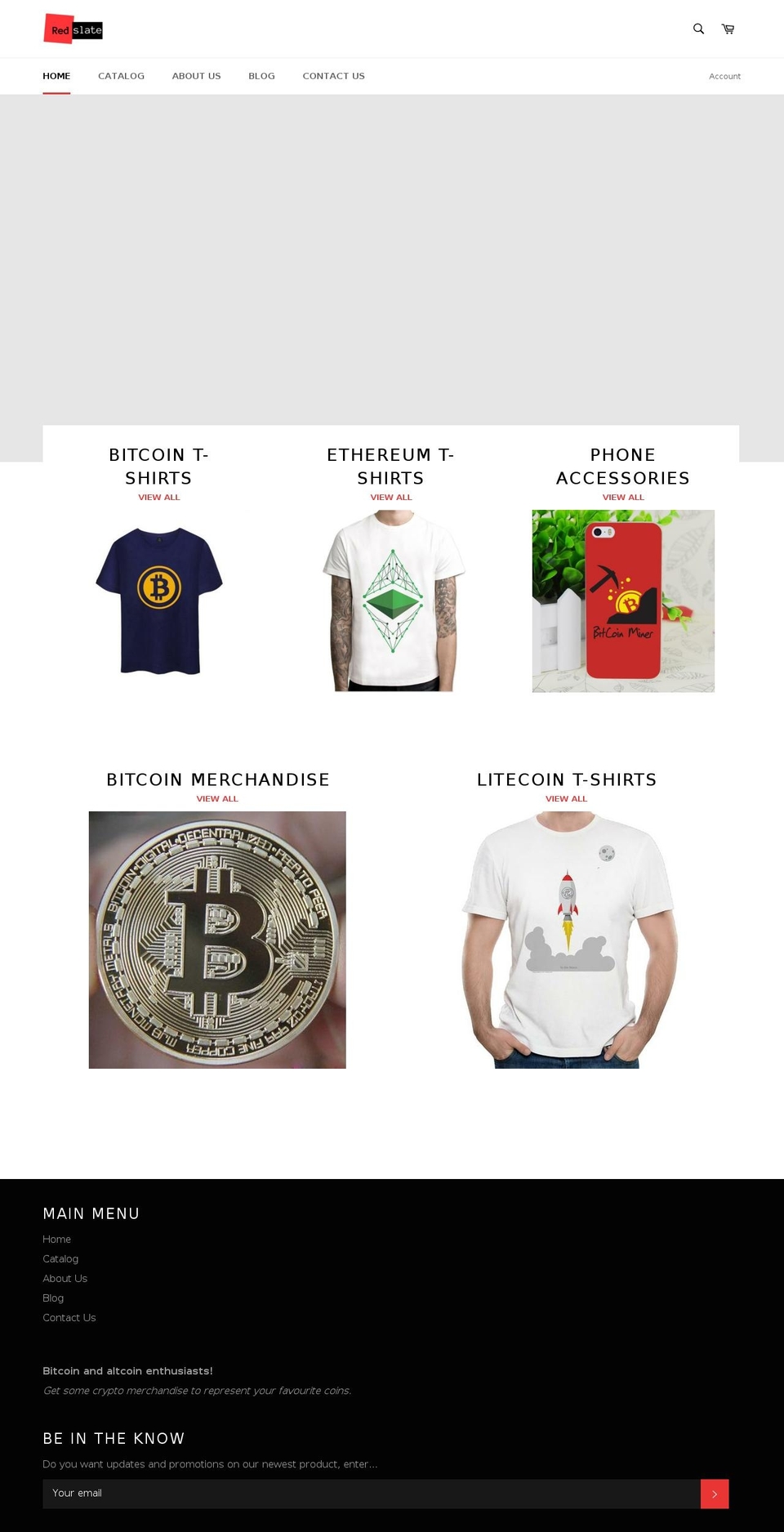 theredslate.com shopify website screenshot