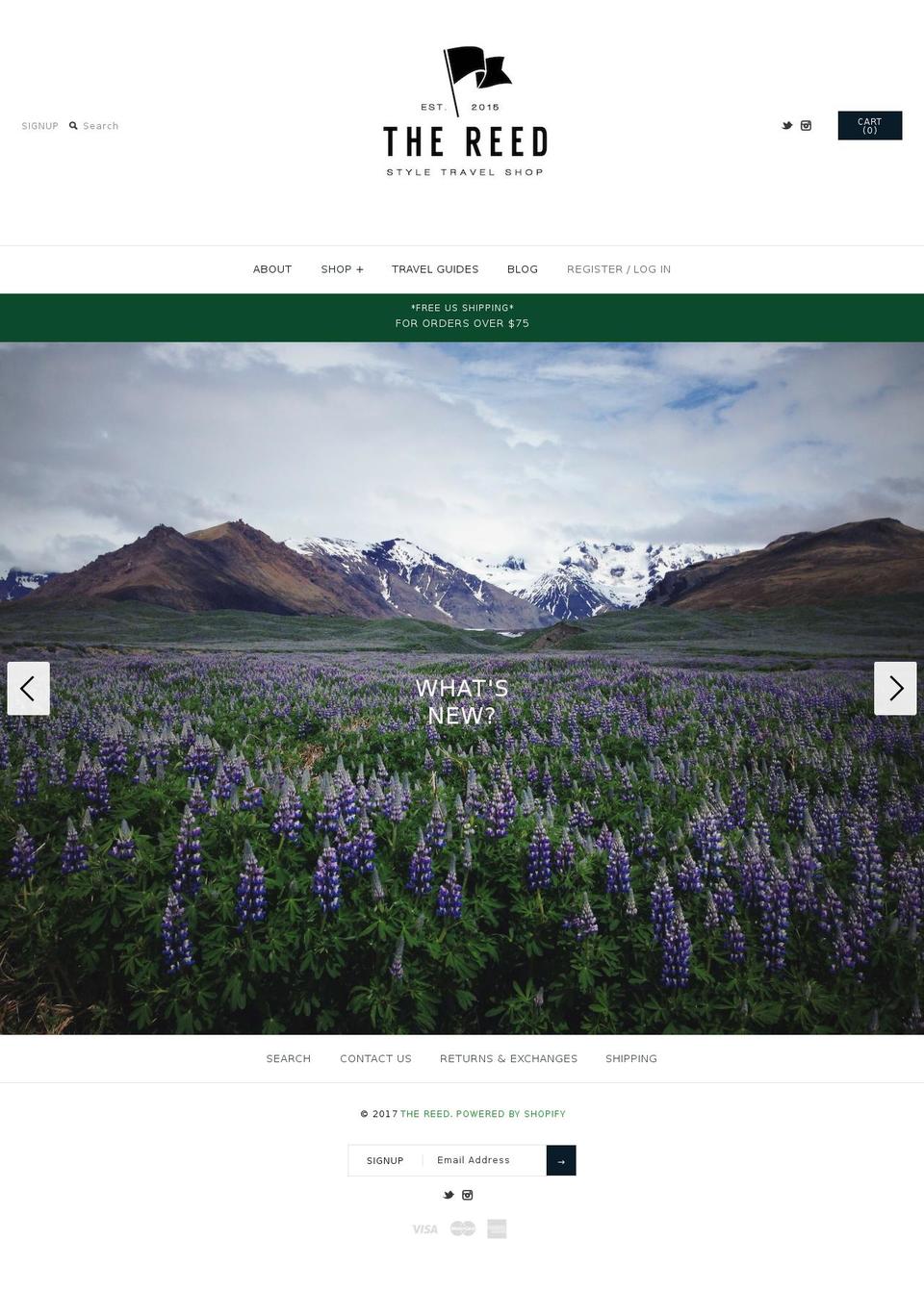 thereed.com shopify website screenshot