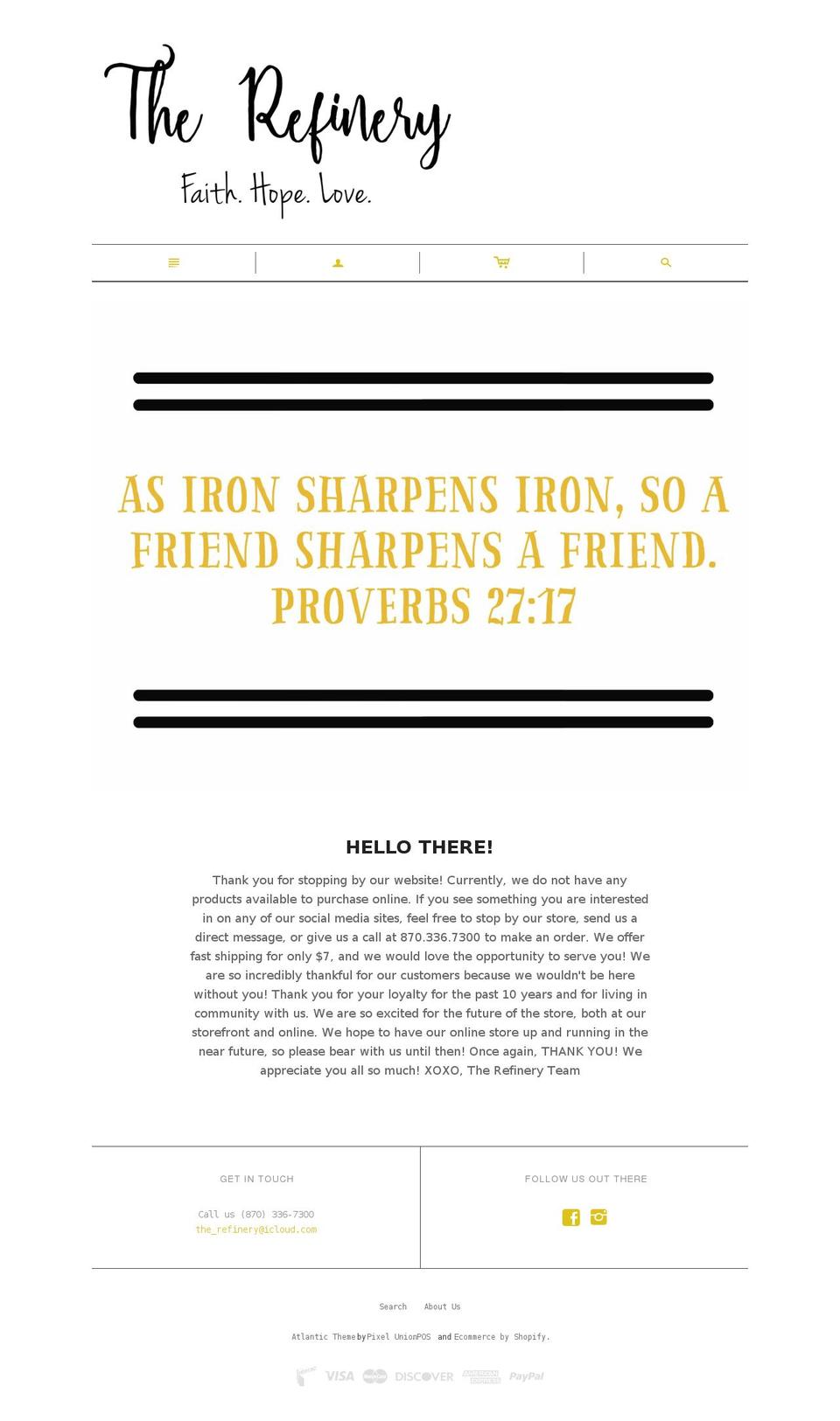 therefinery2.com — Shopify storefront screenshot