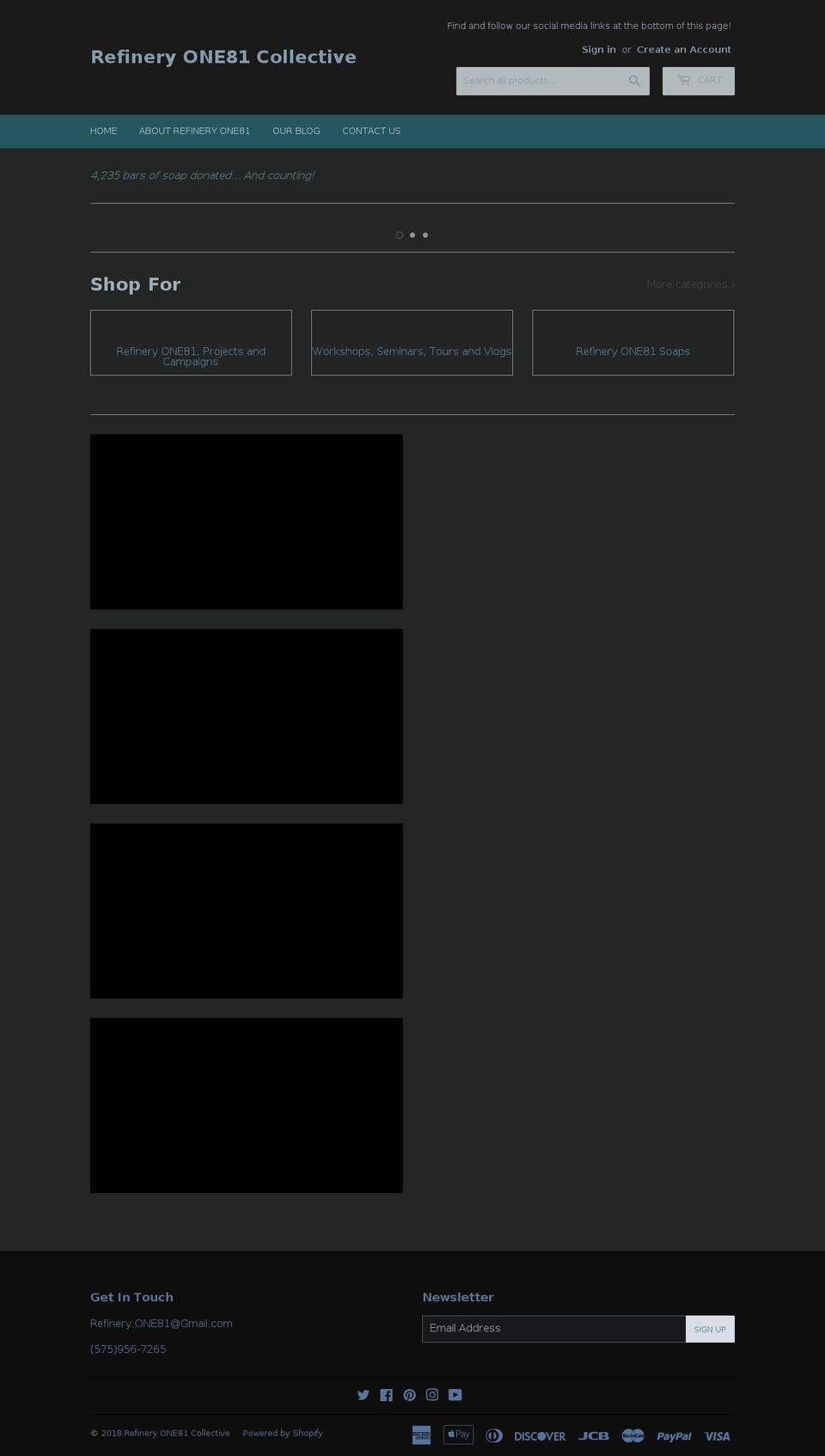 therefinerycollective.com — Shopify storefront screenshot
