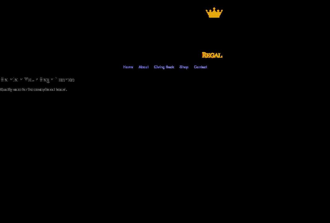 theregalbeard.com shopify website screenshot