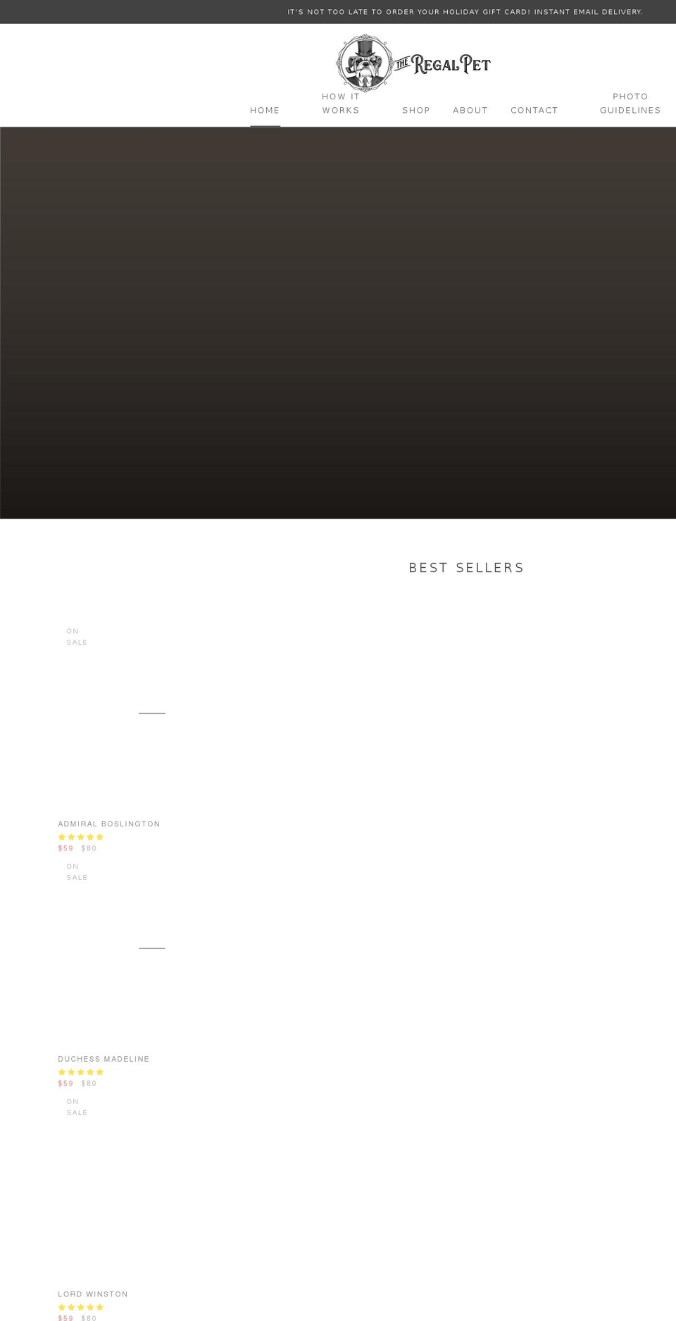theregalpet.com shopify website screenshot