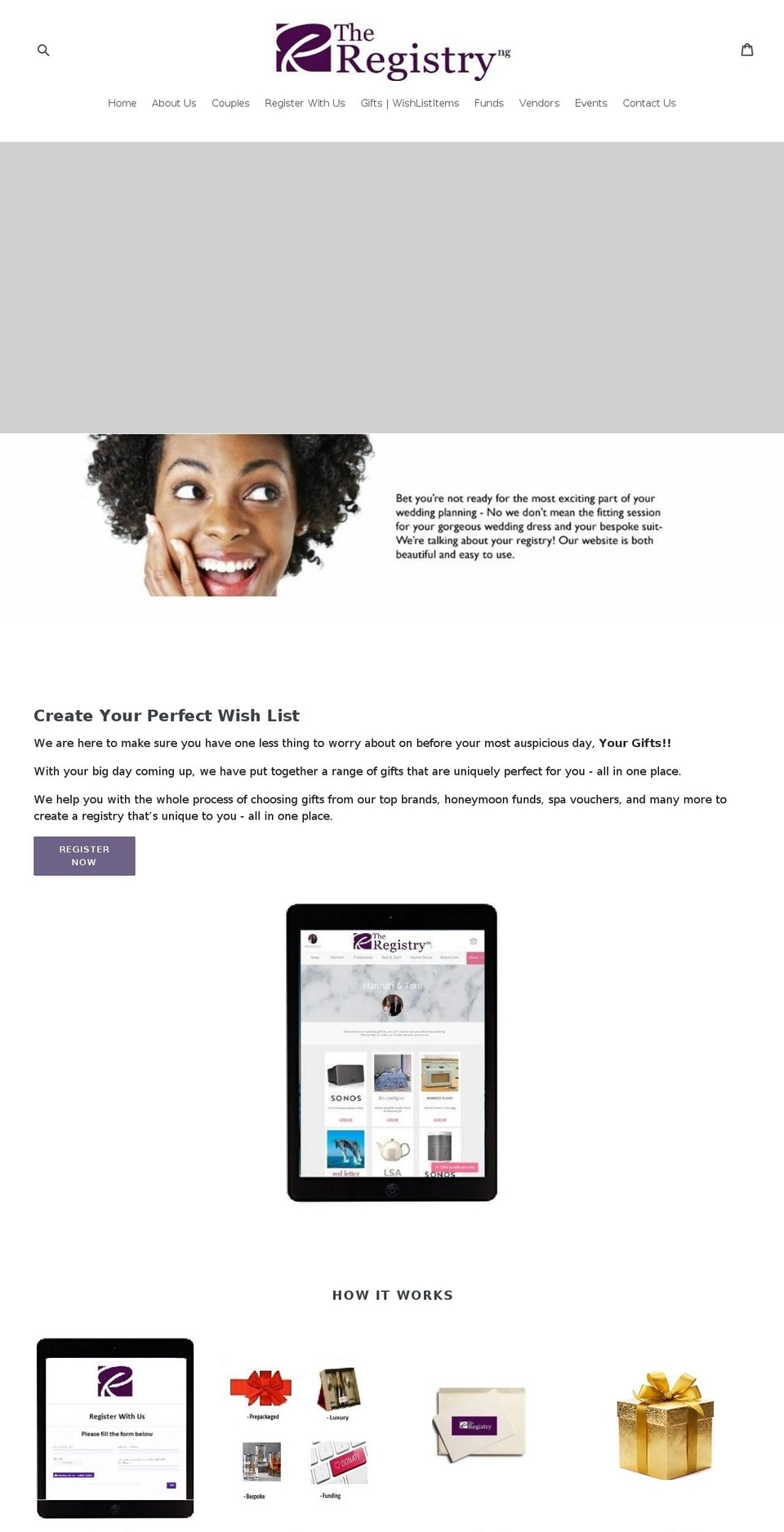 theregistryng.com — Shopify storefront screenshot