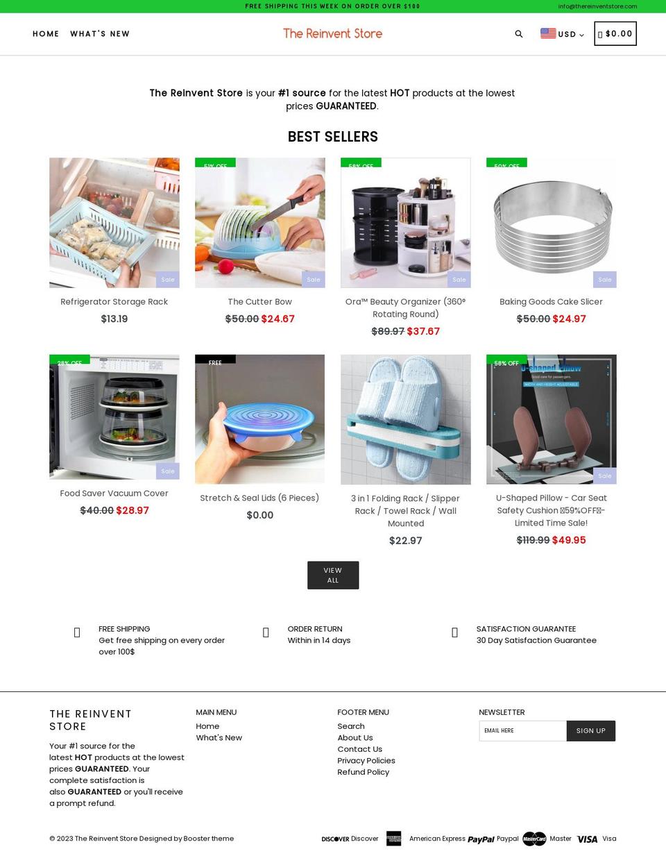 thereinventstore.com shopify website screenshot