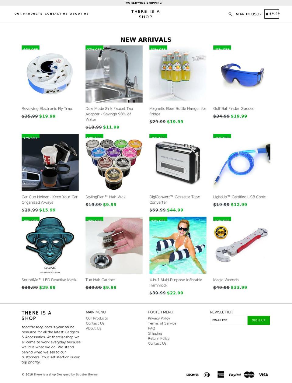 thereisashop.com — Shopify storefront screenshot