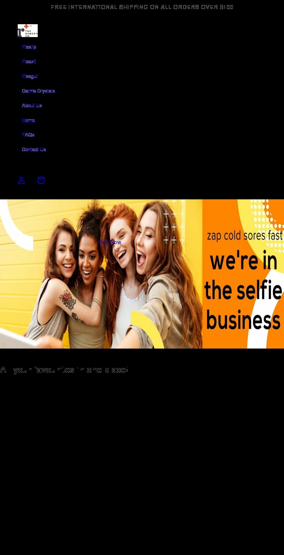 theremedycompany.com.au shopify website screenshot