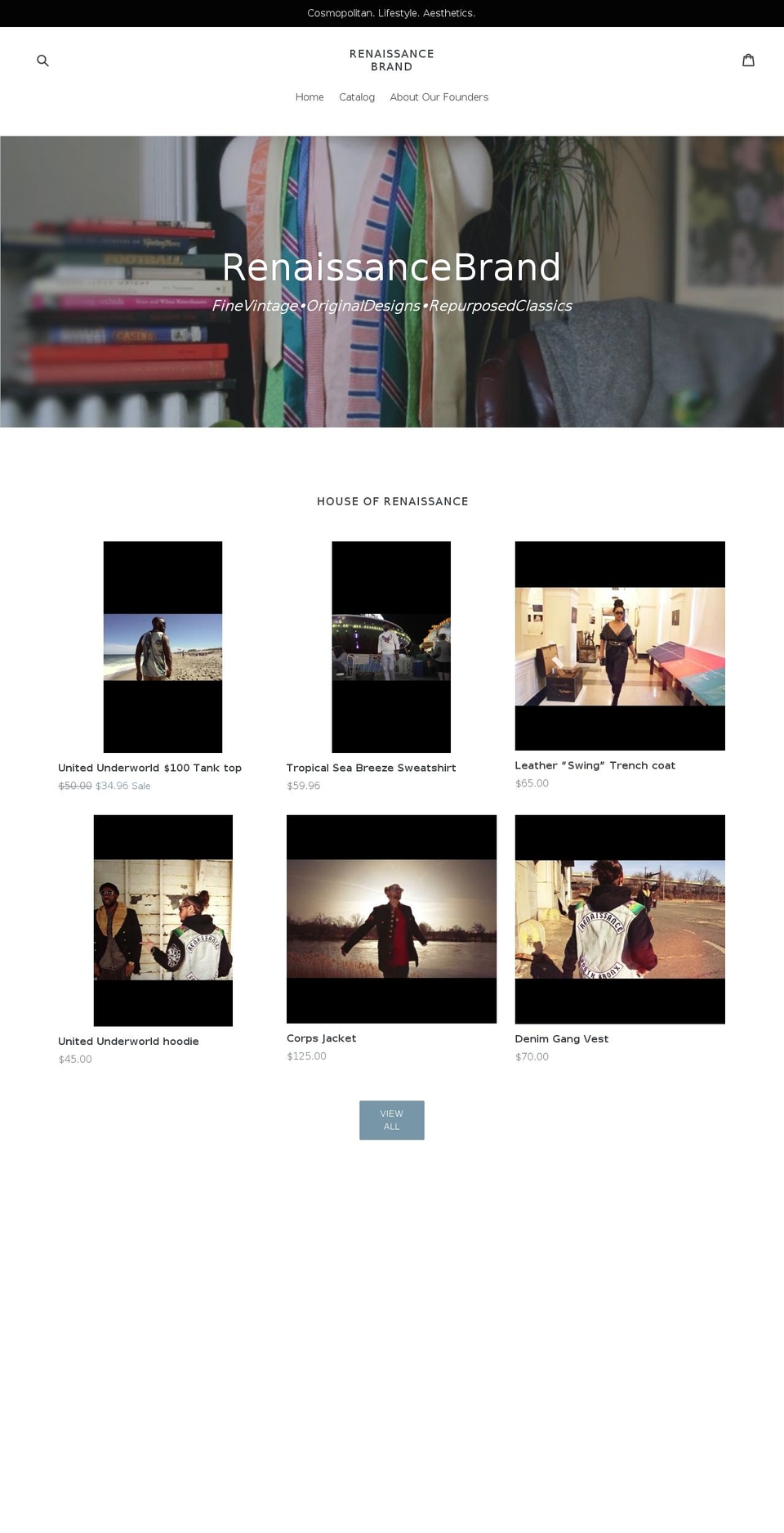 therenaissancebrand.com — Shopify storefront screenshot