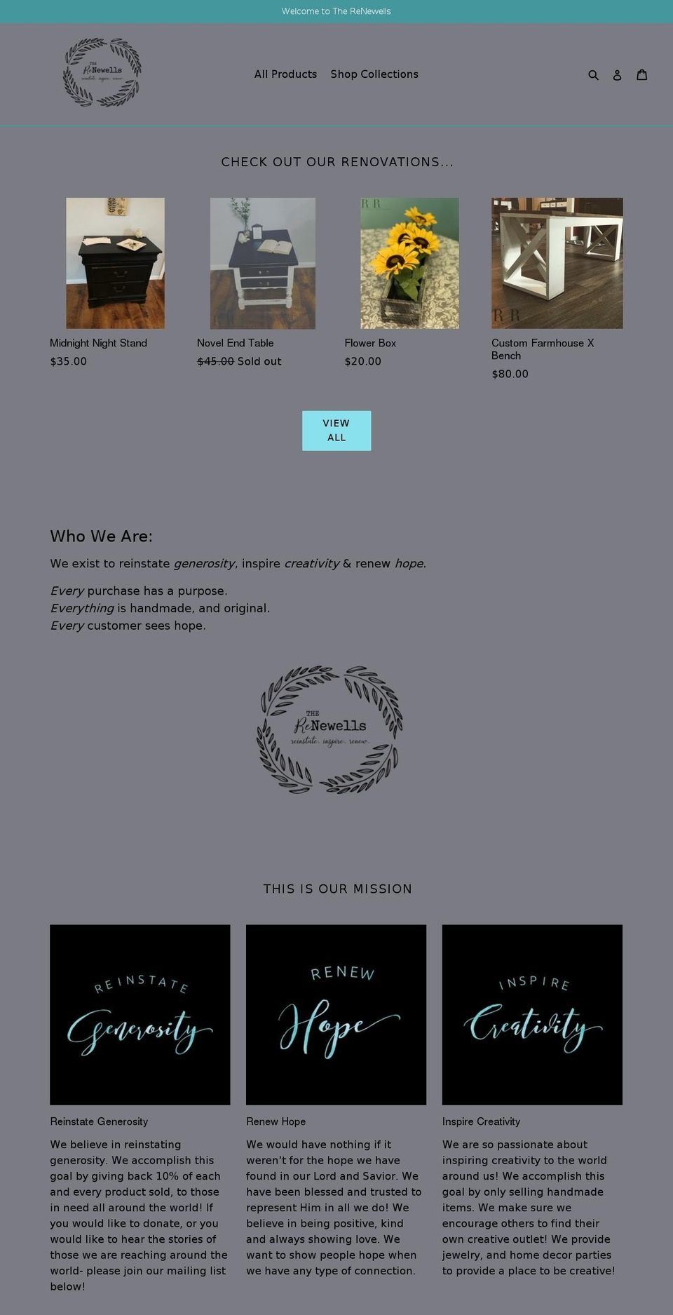 therenewells.com — Shopify storefront screenshot
