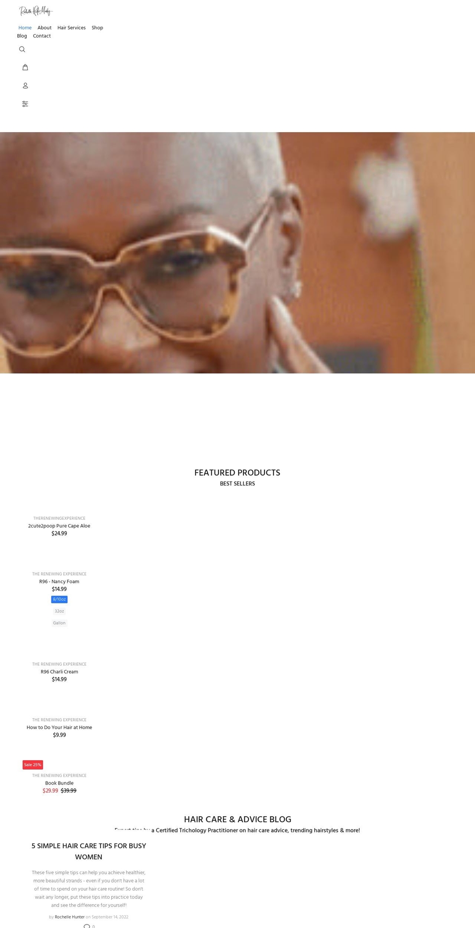 Wokkie Theme Shopify theme site example therenewingexperience.com