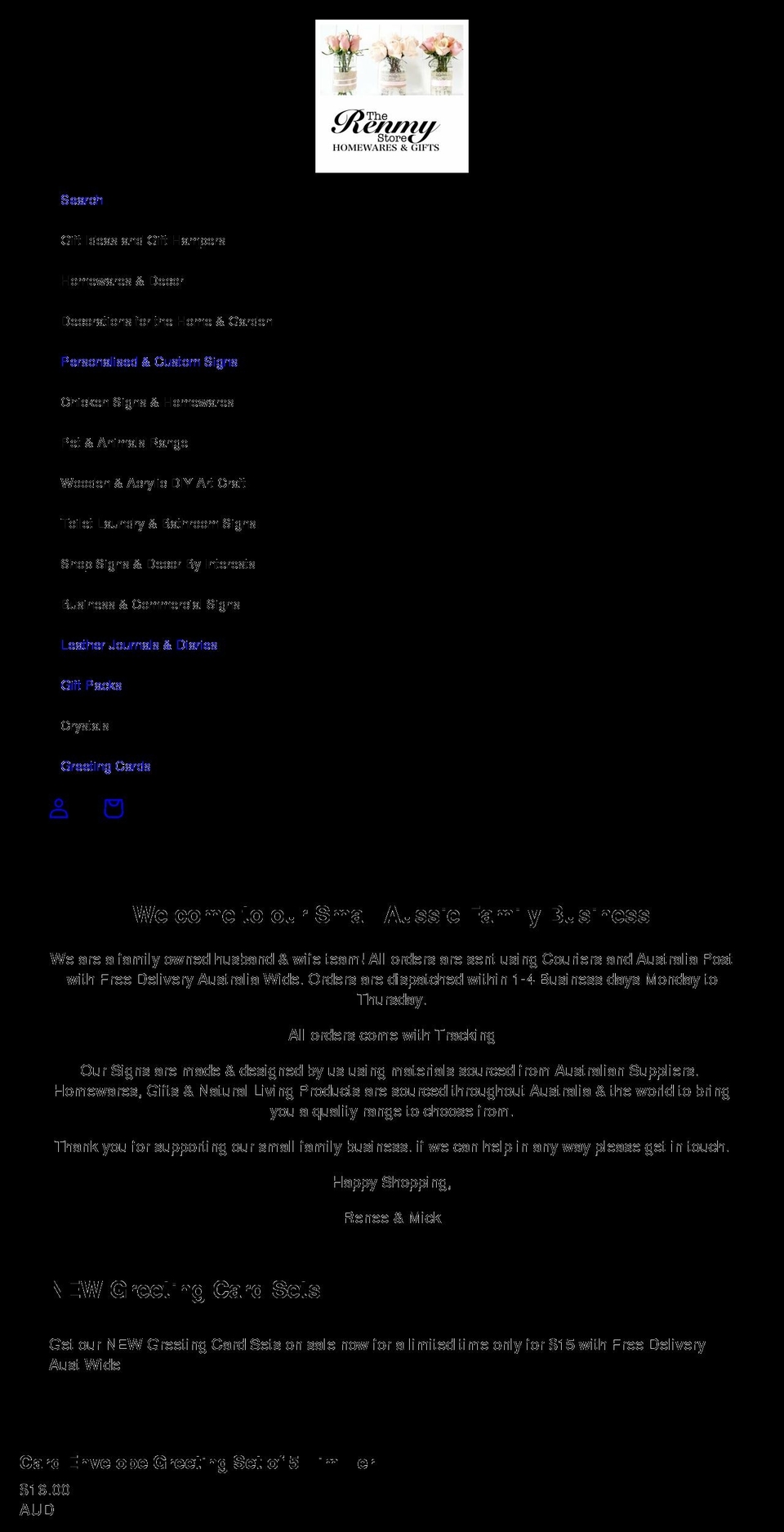 therenmystore.com.au shopify website screenshot