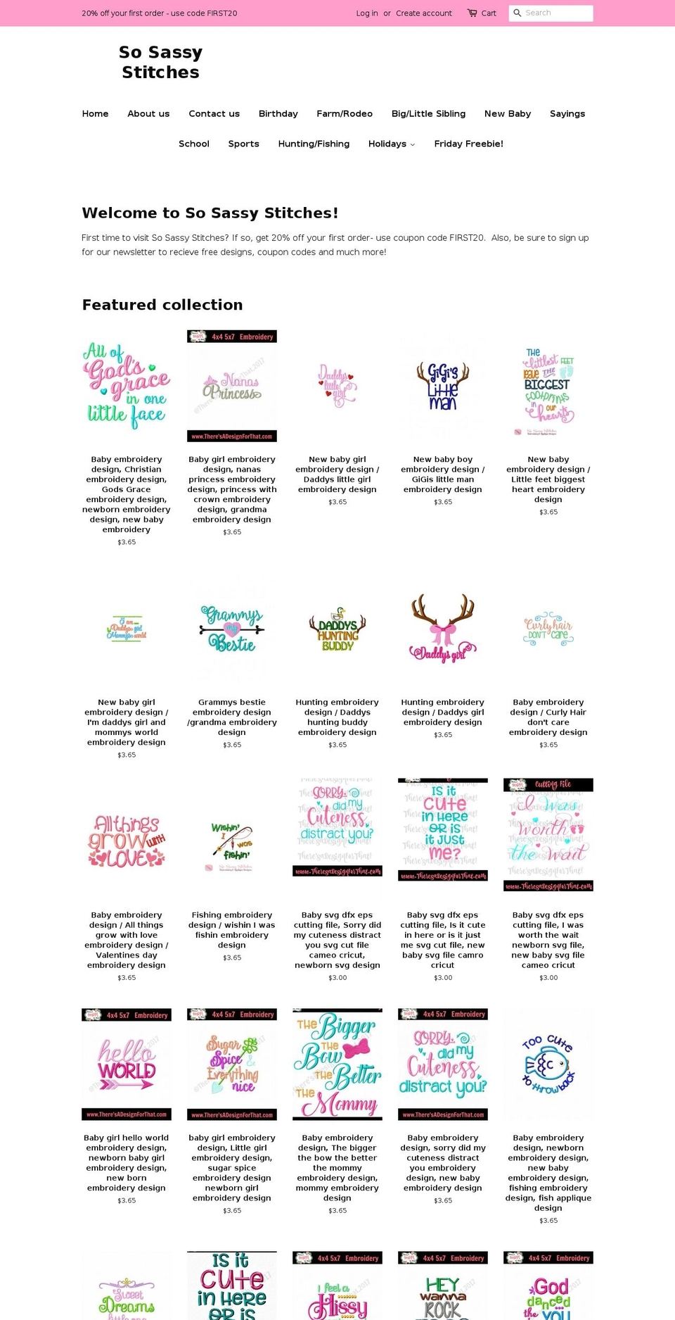 theresadesignforthat.com — Shopify storefront screenshot