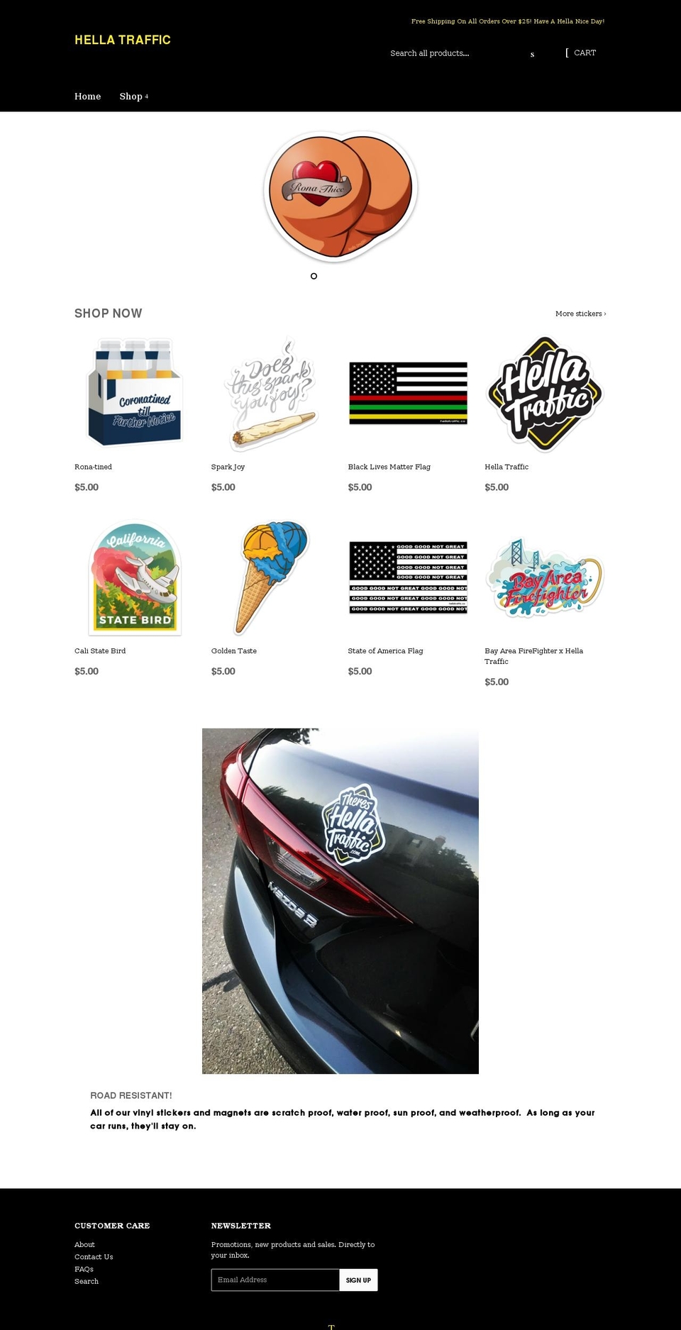 thereshellatraffic.com — Shopify storefront screenshot