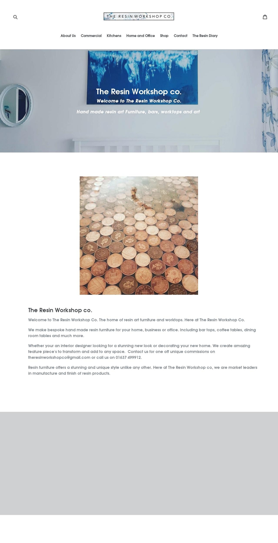 theresinworkshopco.com shopify website screenshot