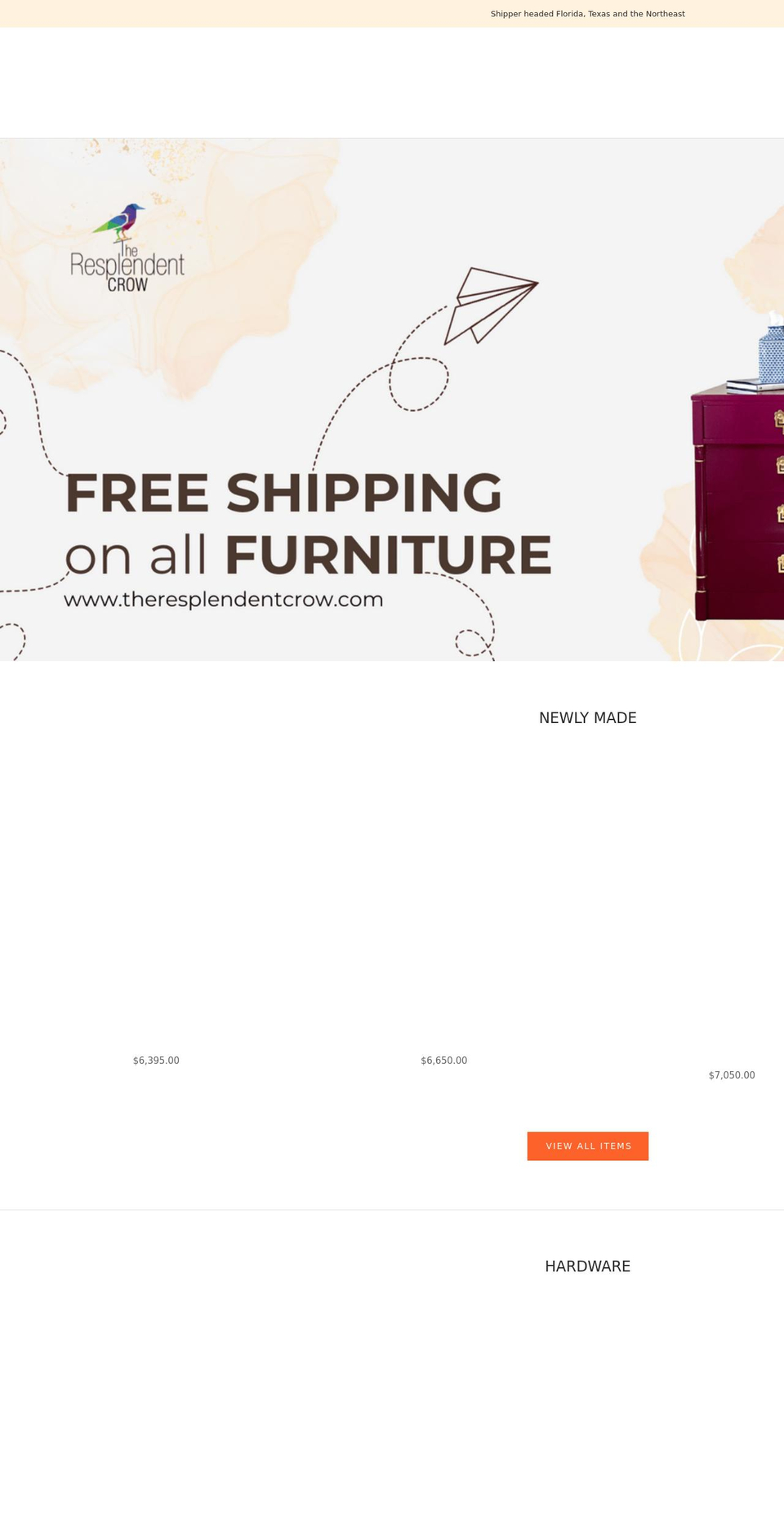theresplendentcrow.com shopify website screenshot